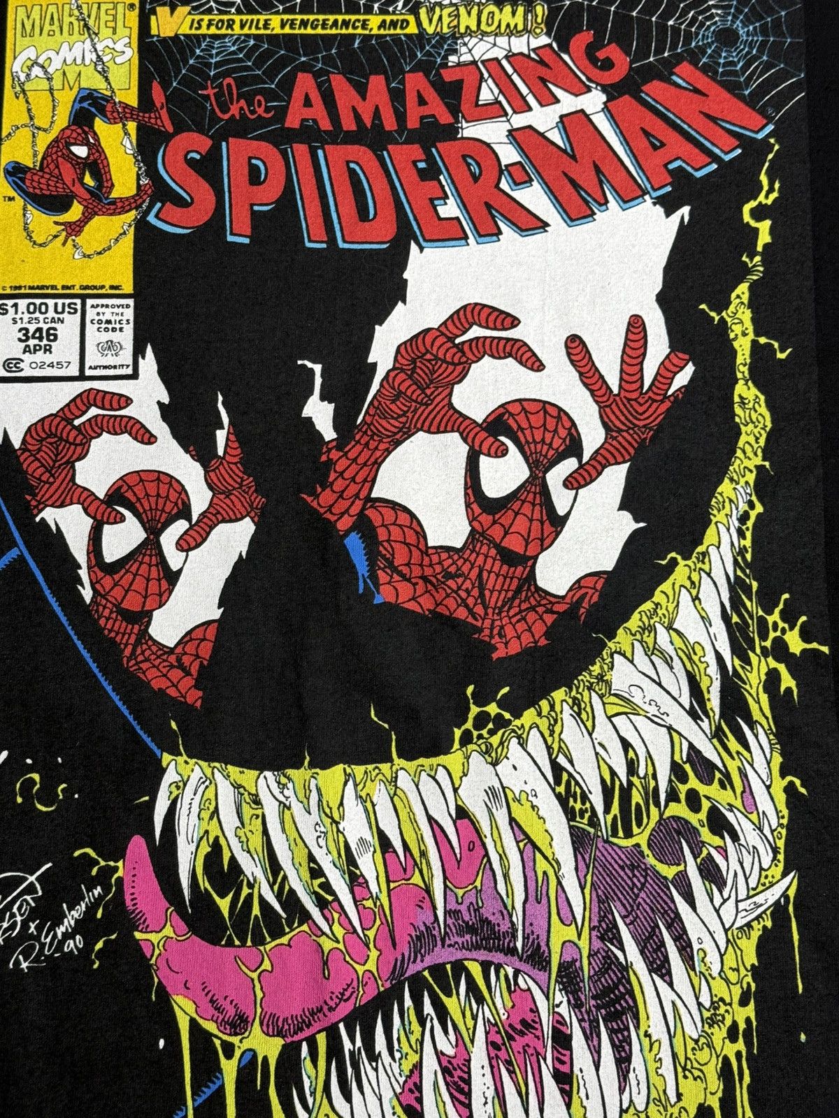 Bait Bait x Marvel Spiderman Comic Tee "Black" [ XL ] Very Clean Size US XL / EU 56 / 4 - 2 Thumbnail