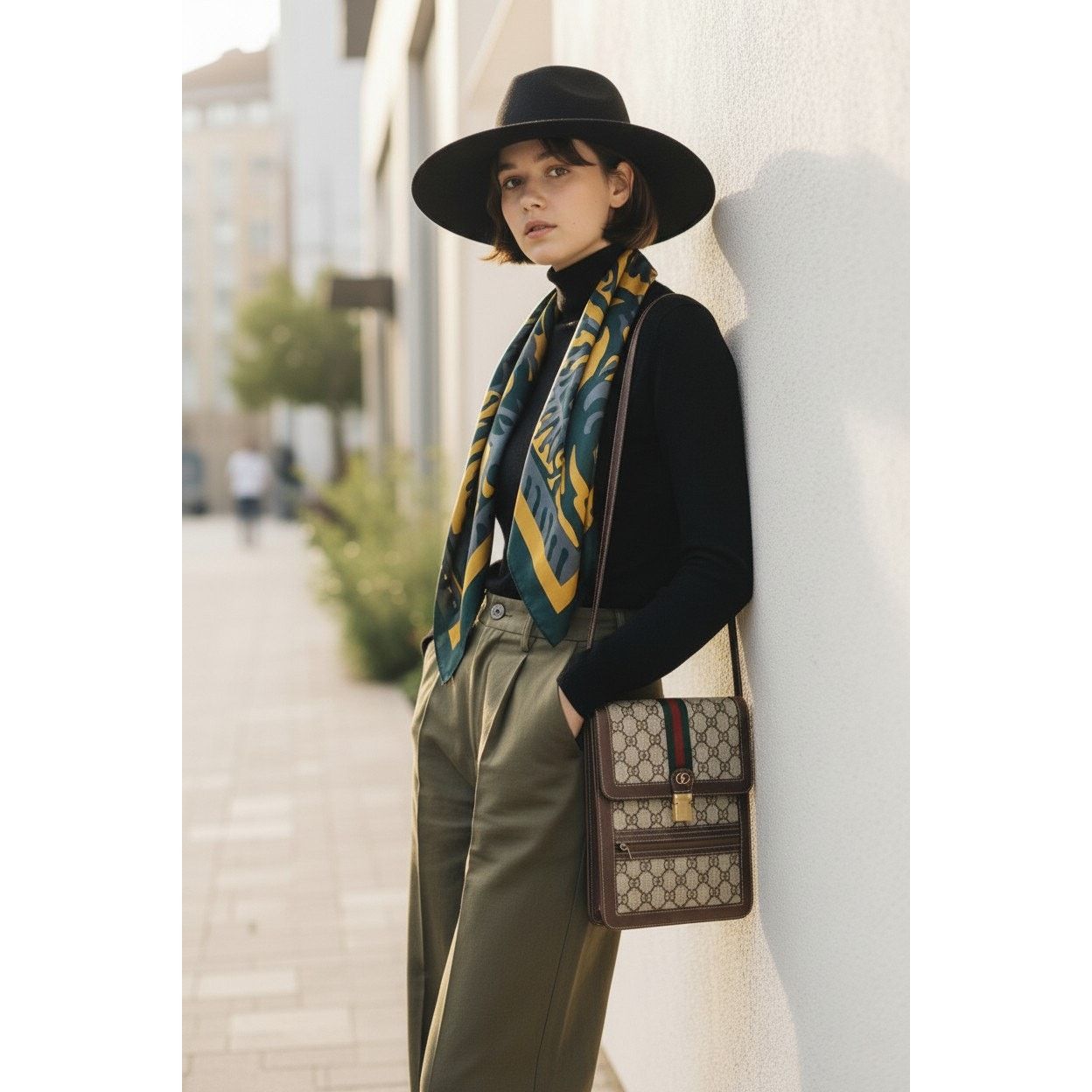 Gucci Gucci Vintage Vertical Canvas Shoulder Bag Size ONE SIZE - 2 Thumbnail