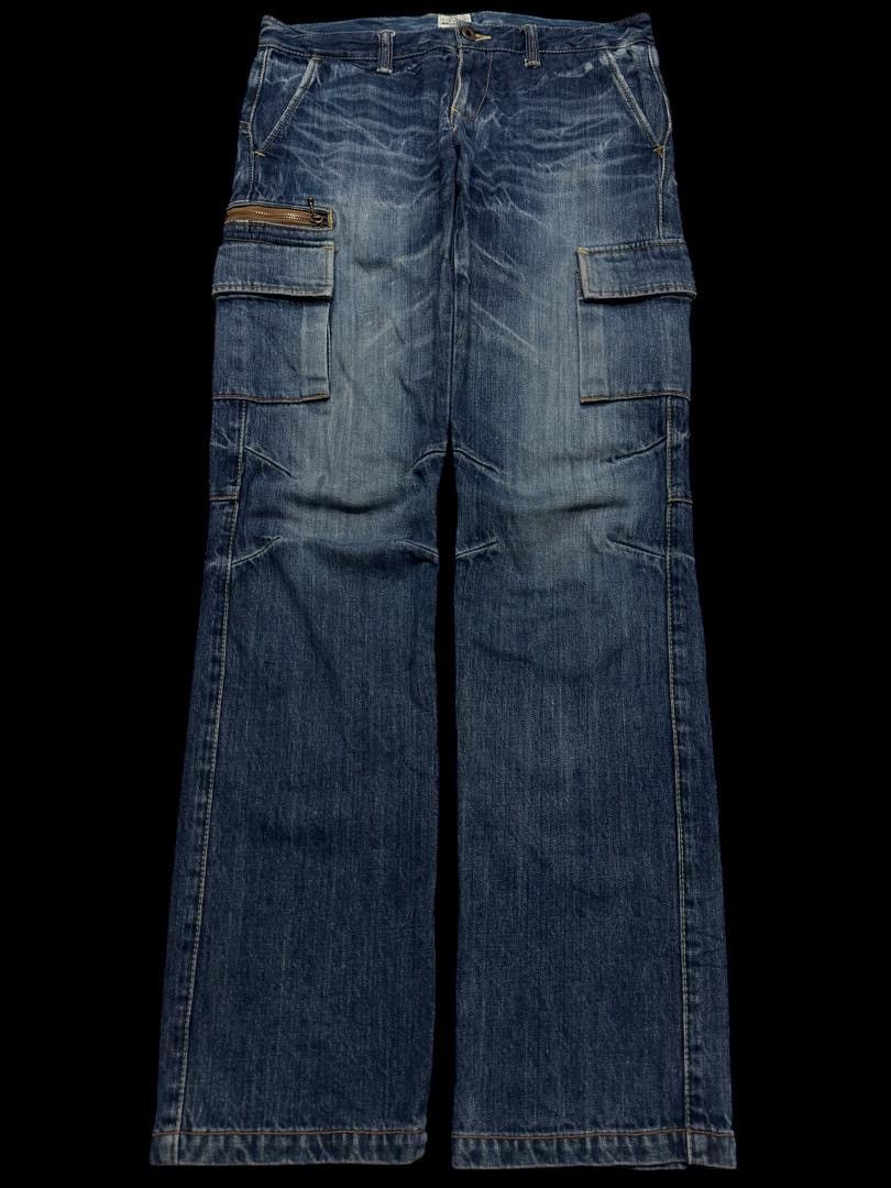 SICK Vintage Kurashiki Eternal Kapital Whisker Cargo Jeans