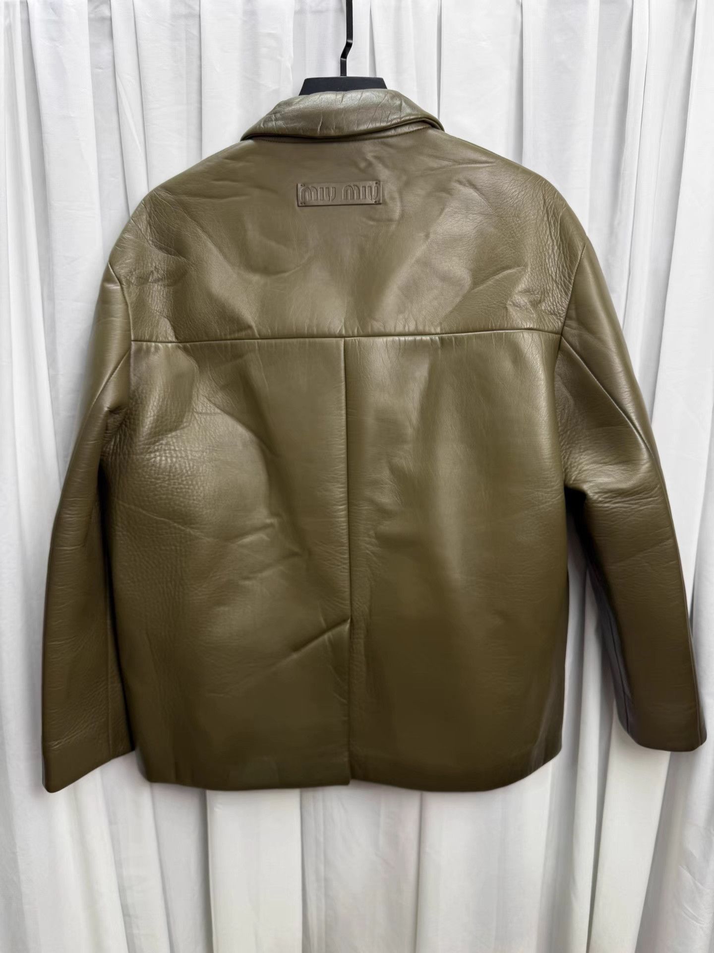 Miu Miu MIU MIU 24SS Leather Blazer Jacket K20 Size M / US 6-8 / IT 42-44 - 5 Thumbnail