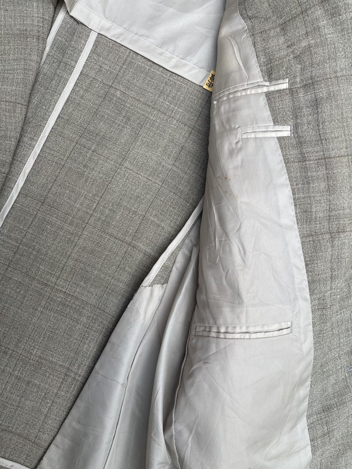 Yves Saint Laurent Yves Saint Laurent Diffusion Hommes Blazer Subtle Gray Plaid Size US M / EU 48-50 / 2 - 6 Thumbnail