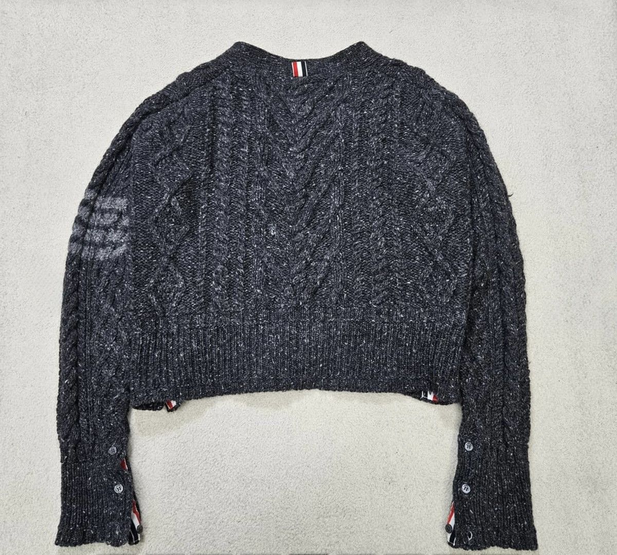 Thom Browne Thom Browne Diagonal Cable Mohair Wool Cardigan Size US M / EU 48-50 / 2 - 3 Thumbnail