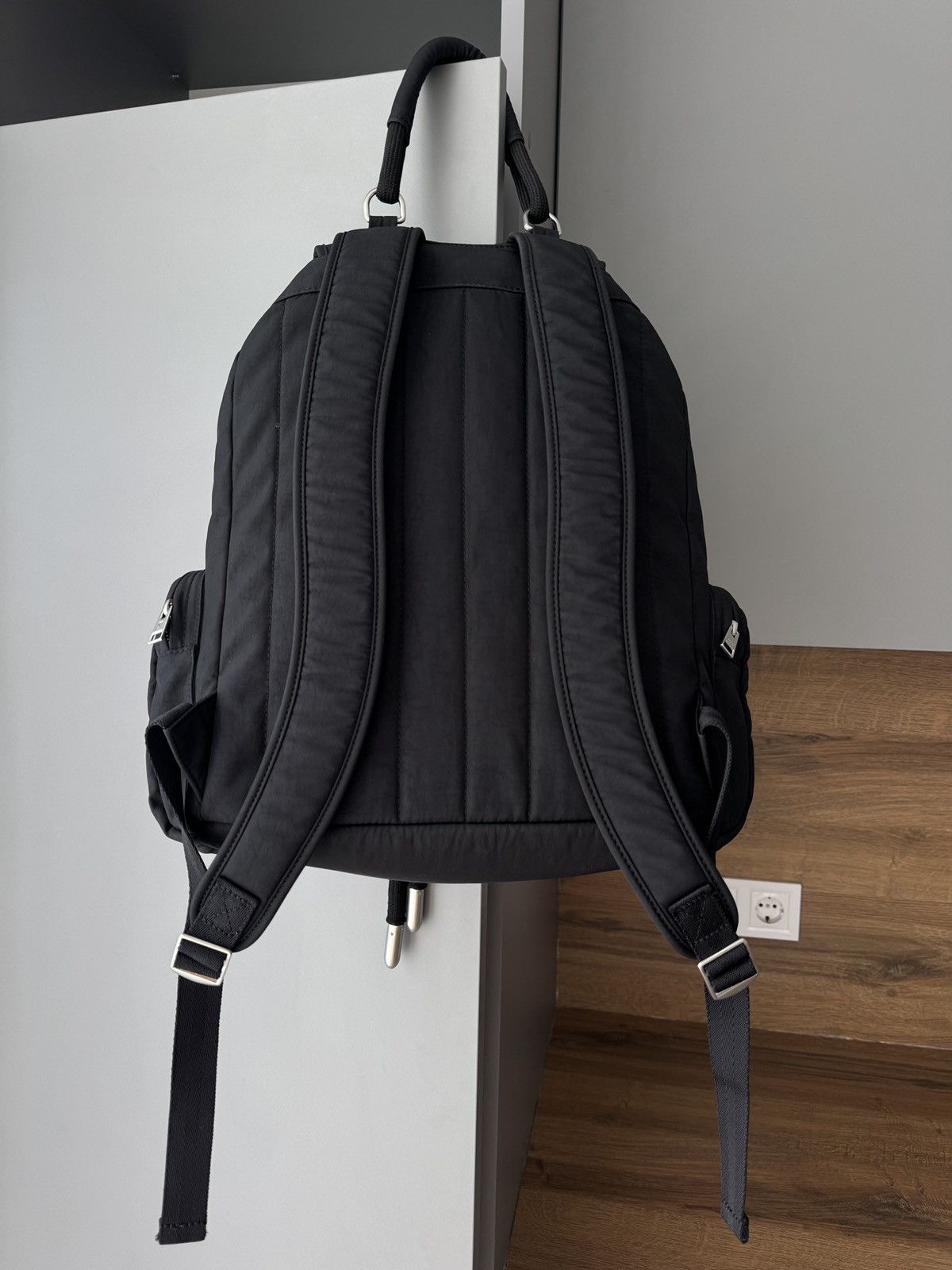 AMI AMI Alexandre Mattiussi Black Ami de Cœur Repellent Backpack Size ONE SIZE - 5 Thumbnail