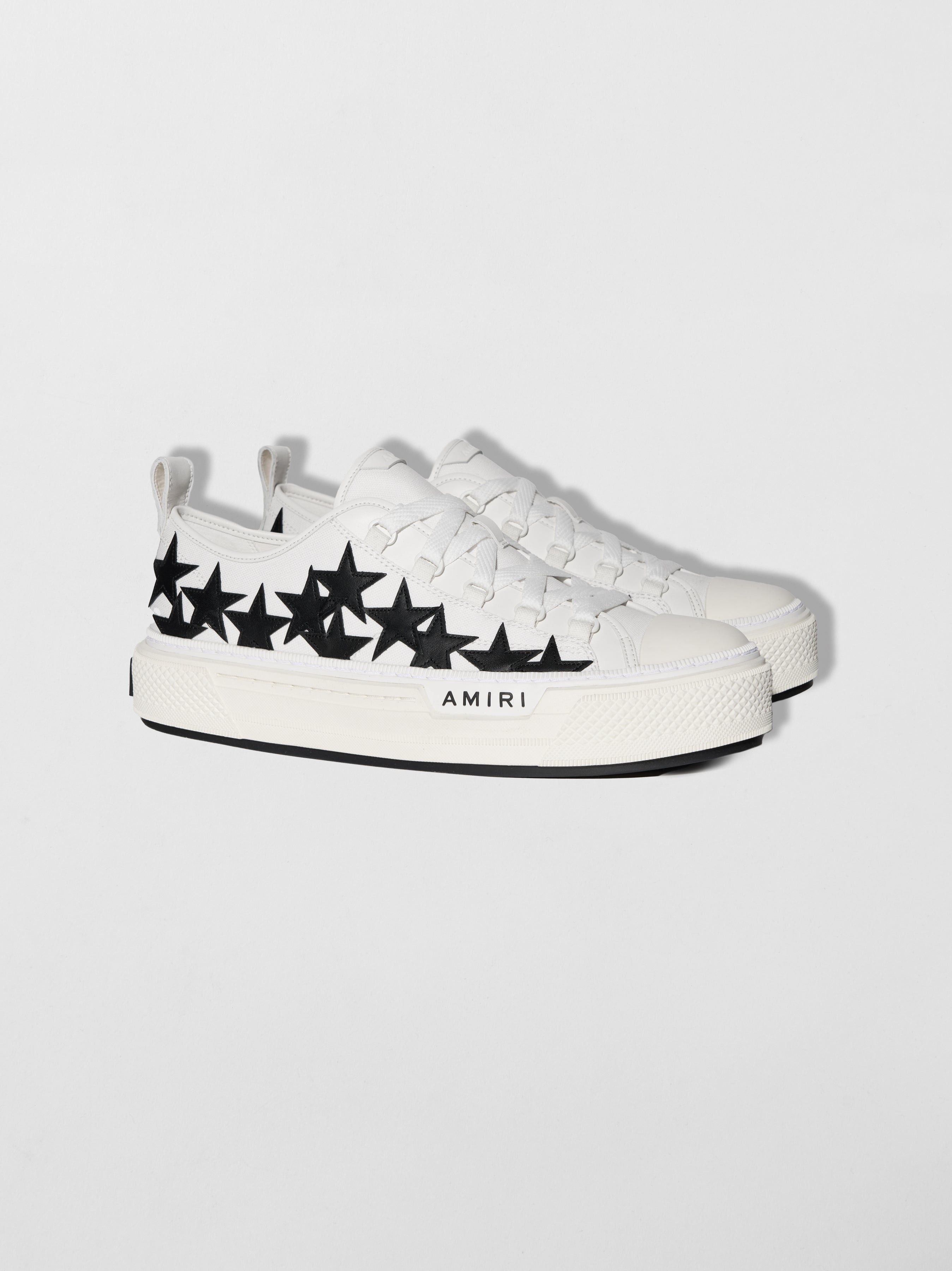 Amiri o1s1wg110925 Dup / Stars Court Low-Top Sneakers White/Black Size US 10 / EU 43 - 2 Thumbnail