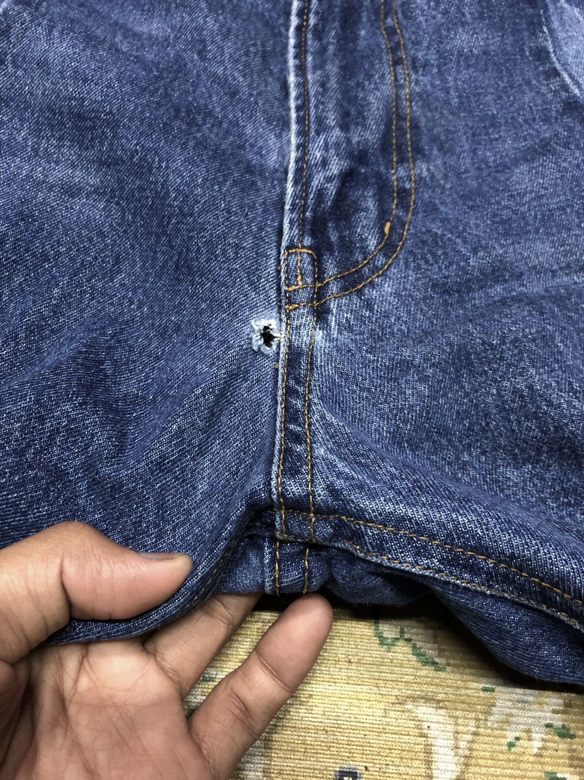 HARE RECONSTRUCTED CROPPED DENIM BY HARE Size US 32 / EU 48 - 6 Thumbnail