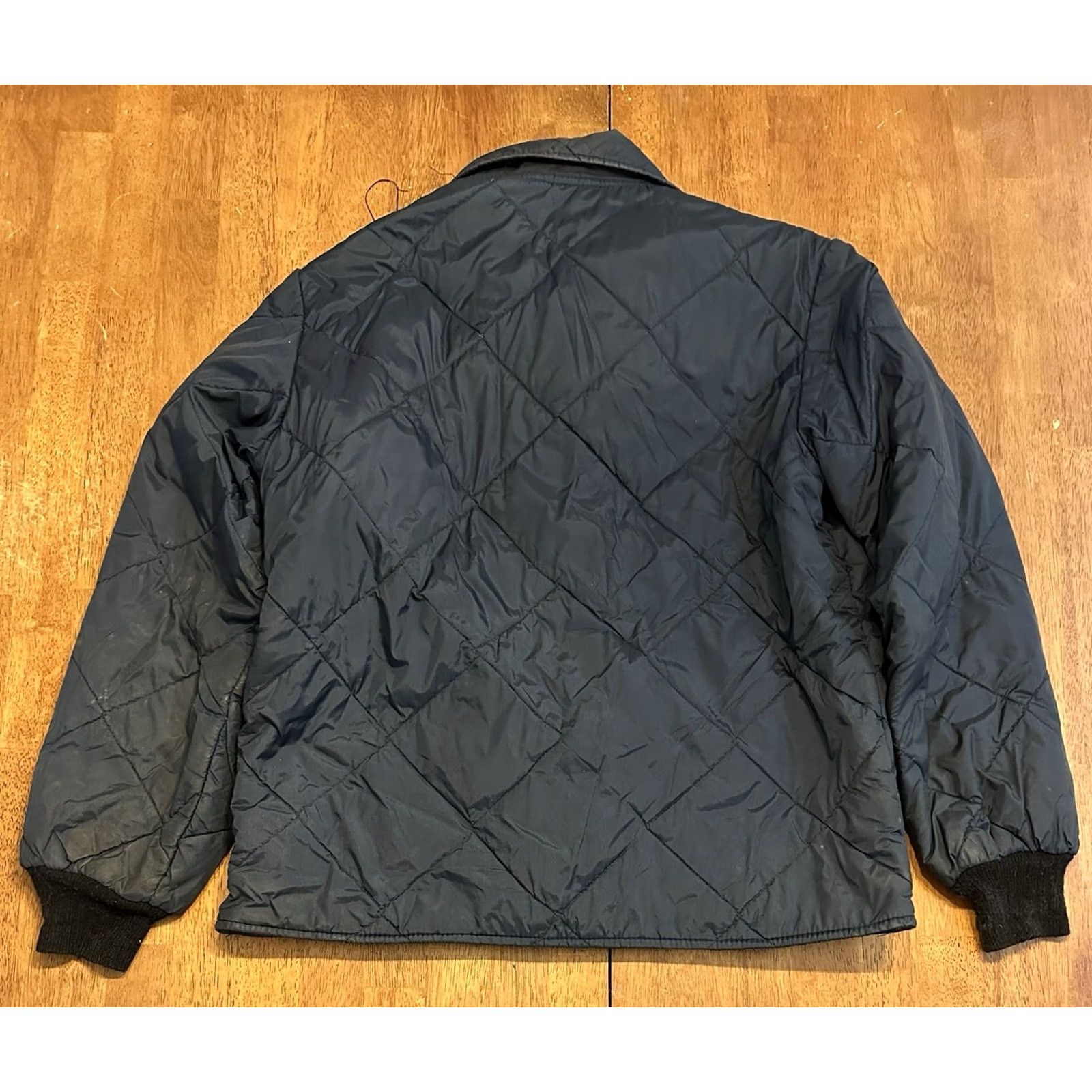 Vintage VINTAGE True Flight Full Zip Jacket Large Navy Blue Stains Military Size US L / EU 52-54 / 3 - 6 Thumbnail