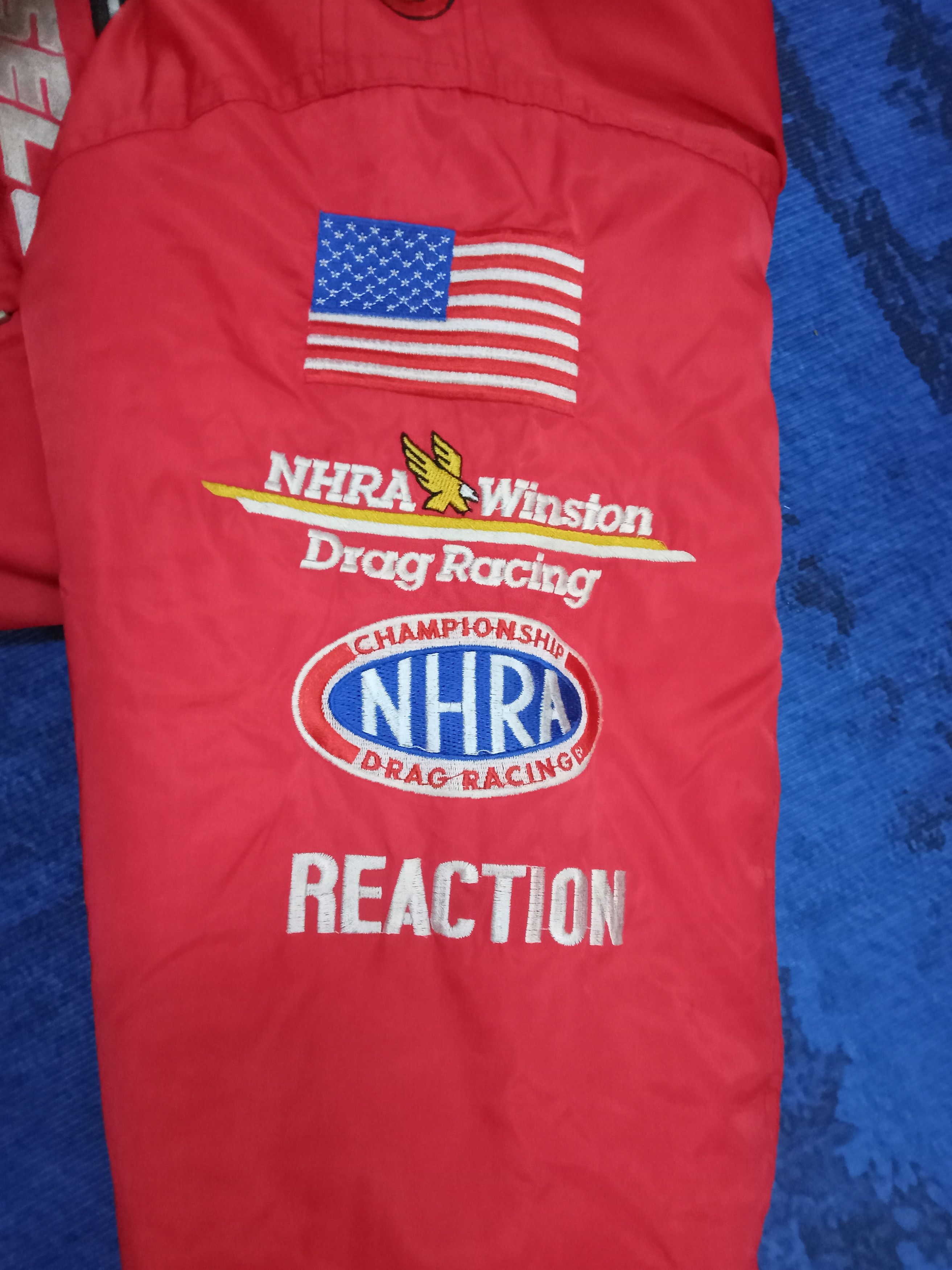 Japanese Brand Star Racing NHRA Winston Drag Racing Jacket Size US L / EU 52-54 / 3 - 8 Thumbnail
