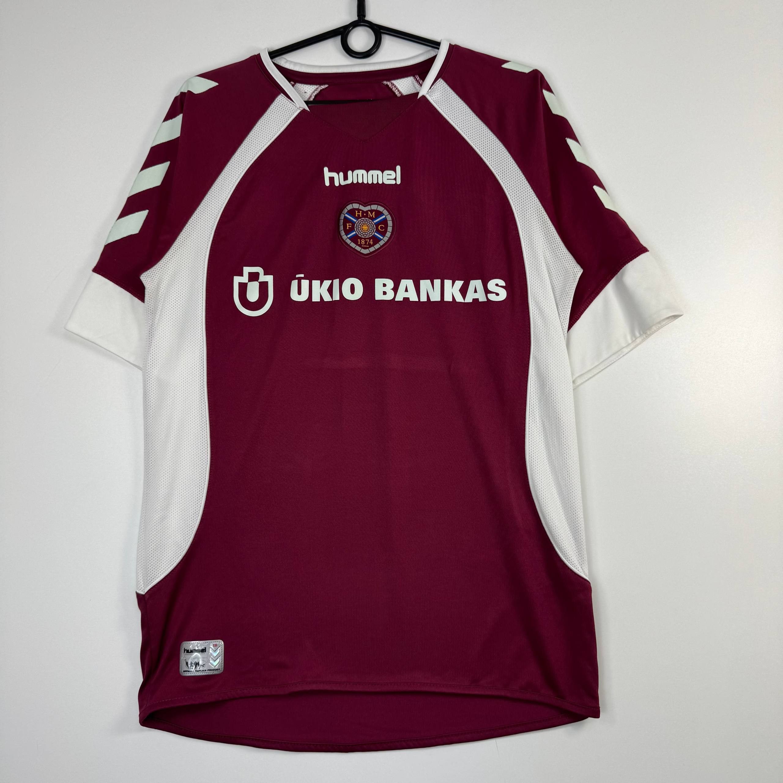 Hummel HEART OF MIDLOTHIAN 2006/07 HOME FOOTBALL SHIRT SOCCER M Size US M / EU 48-50 / 2 - 1 Thumbnail