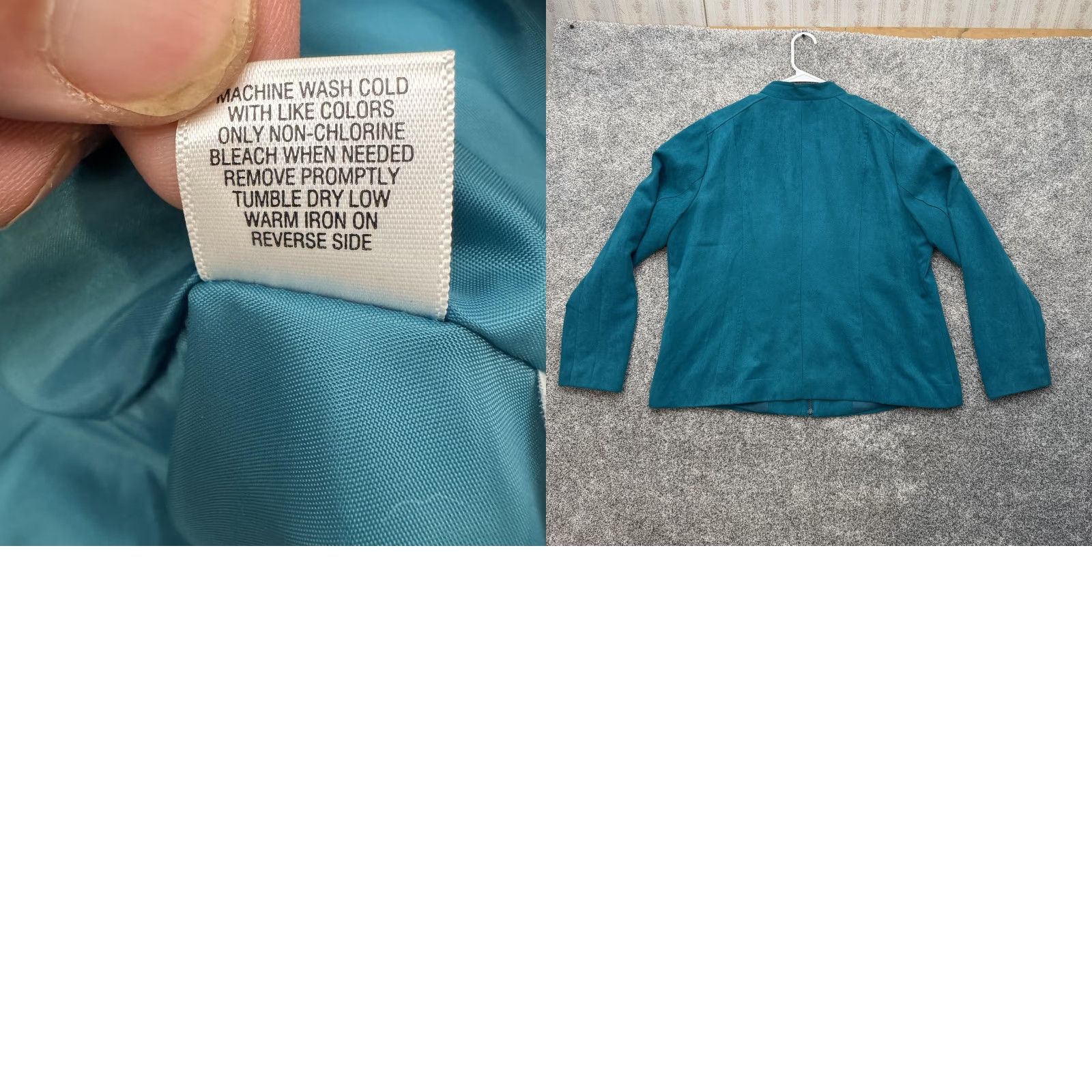 Vintage Studio Works Jacket Womens 18 Faux Suede Full Zip Lined Pockets Classic Size XXL / US 16-18 / IT 52-54 - 9 Thumbnail