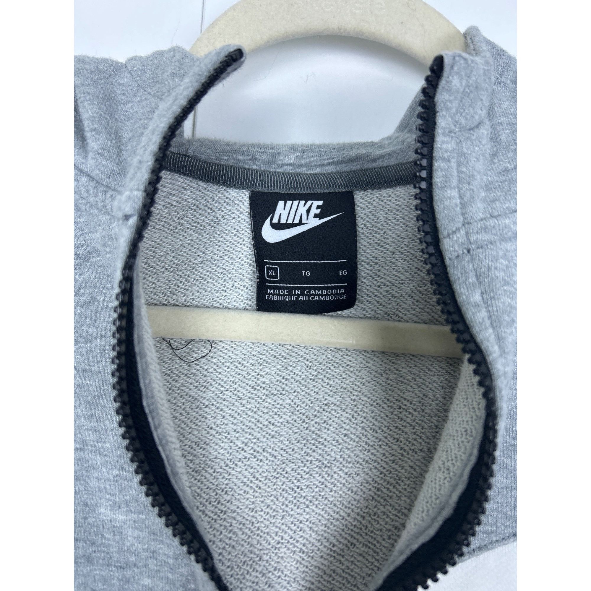 Nike Vintage Y2K Nike Big Swoosh Hoodie Track Jacket Sweatshirt Size S / US 4 / IT 40 - 3 Thumbnail
