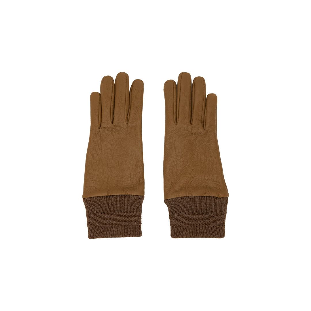 Burberry o1w1db10126 Size: 9 / Lg Leather Gloves in Brown Size ONE SIZE - 1 Preview