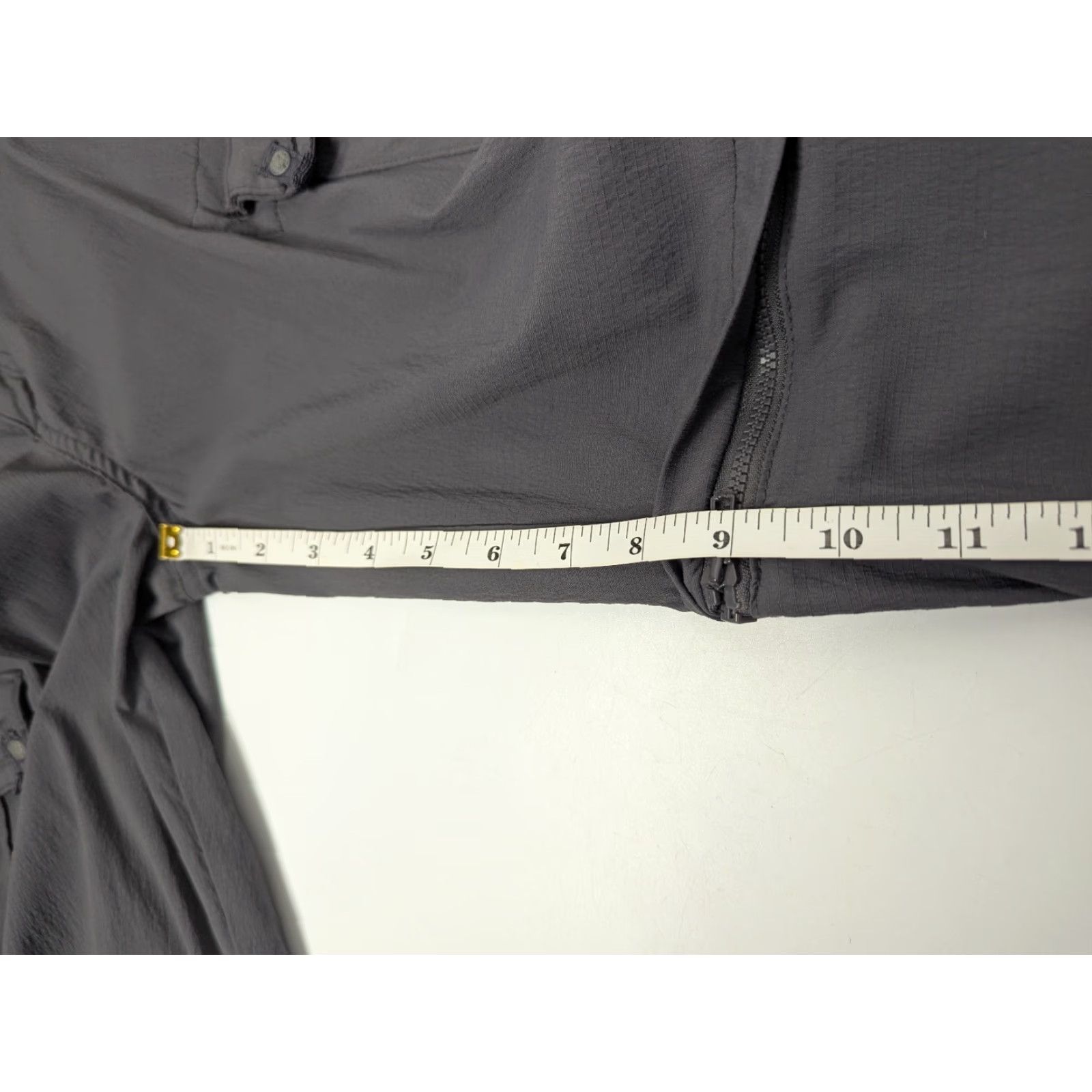 Prana PrAna Women's Pants Gray Convertible Cargo Hiking Regular 10 Roll Up Quick Dry Nylon Spandex Size 32" / US 10 / IT 46 - 7 Thumbnail
