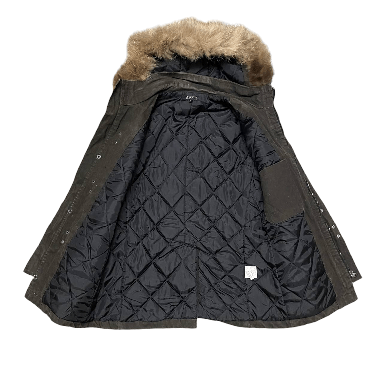 In The Attic Vintage In The Attic Moleskin Raccoon Fur Jacket lgb goa Size US L / EU 52-54 / 3 - 7 Thumbnail