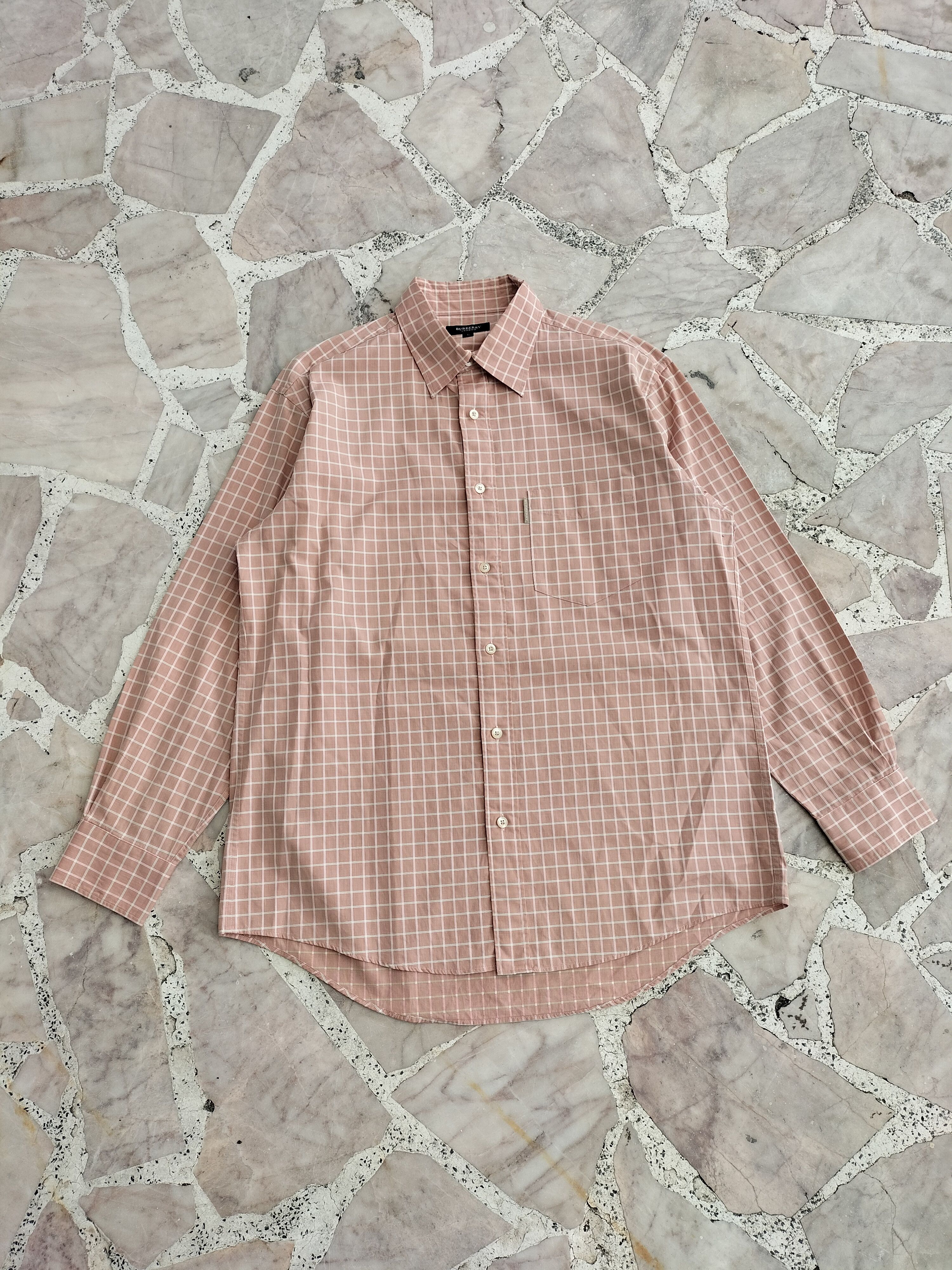 Burberry Burberry Rose Gold Button Up Shirt Size US L / EU 52-54 / 3 - 1 Thumbnail