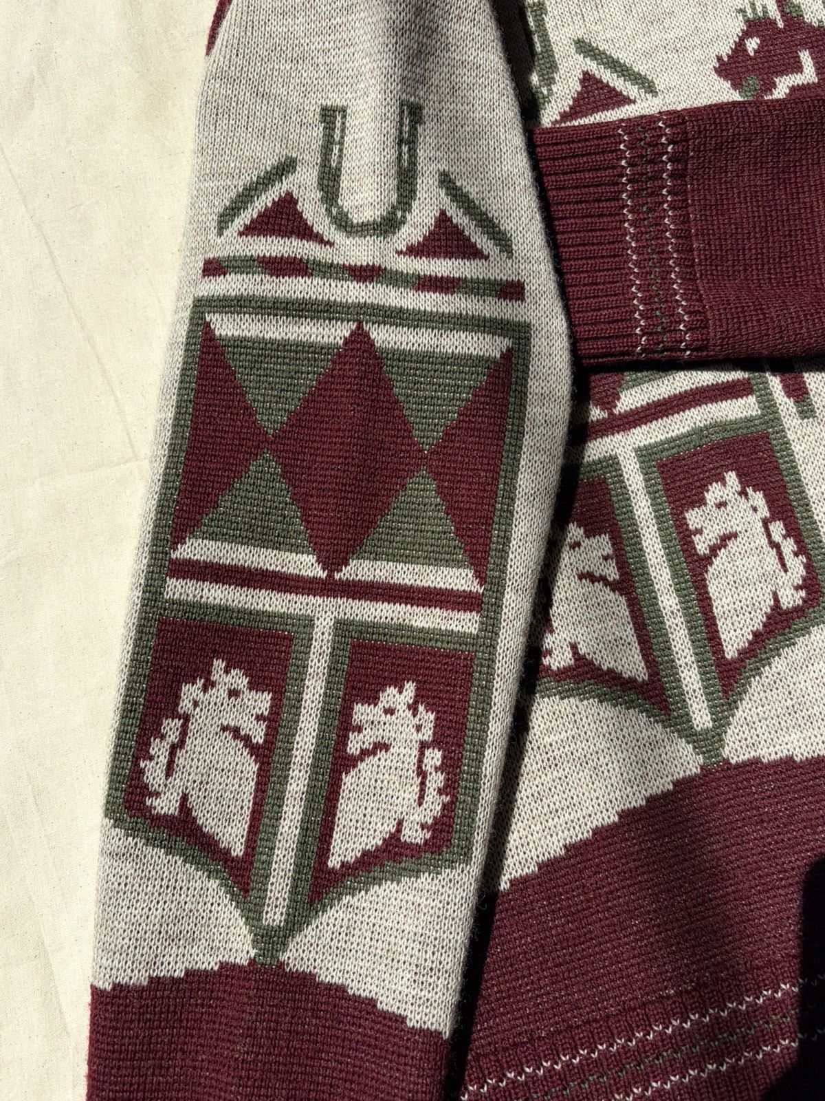 At Last & Co At last co timeworn Twin Horse 1st Gen Wool Sweater Size US M / EU 48-50 / 2 - 5 Thumbnail