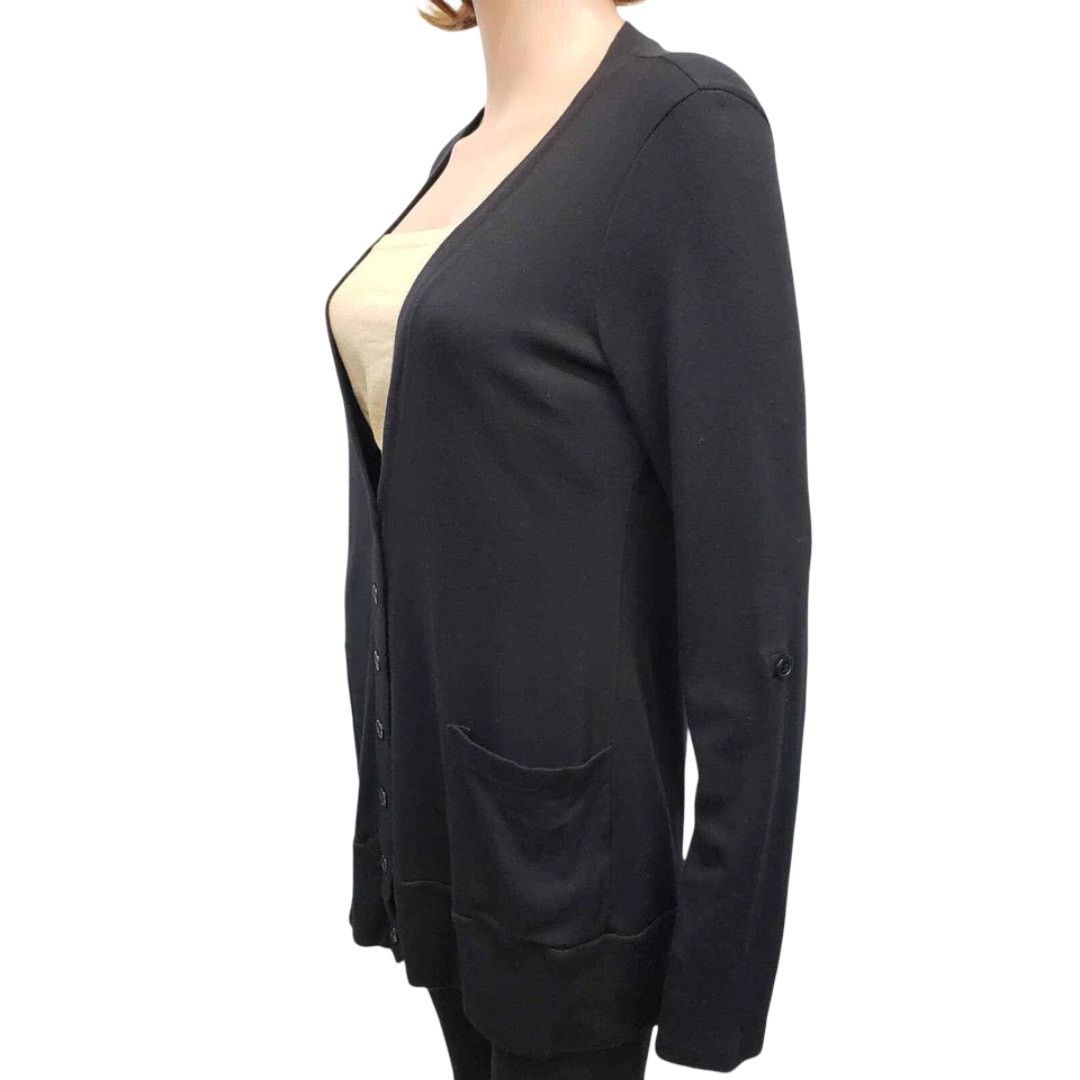 Splendid Splendid Boyfriend Cardigan Sweater Roll Tab L/S Modal Size M / US 6-8 / IT 42-44 - 5 Thumbnail
