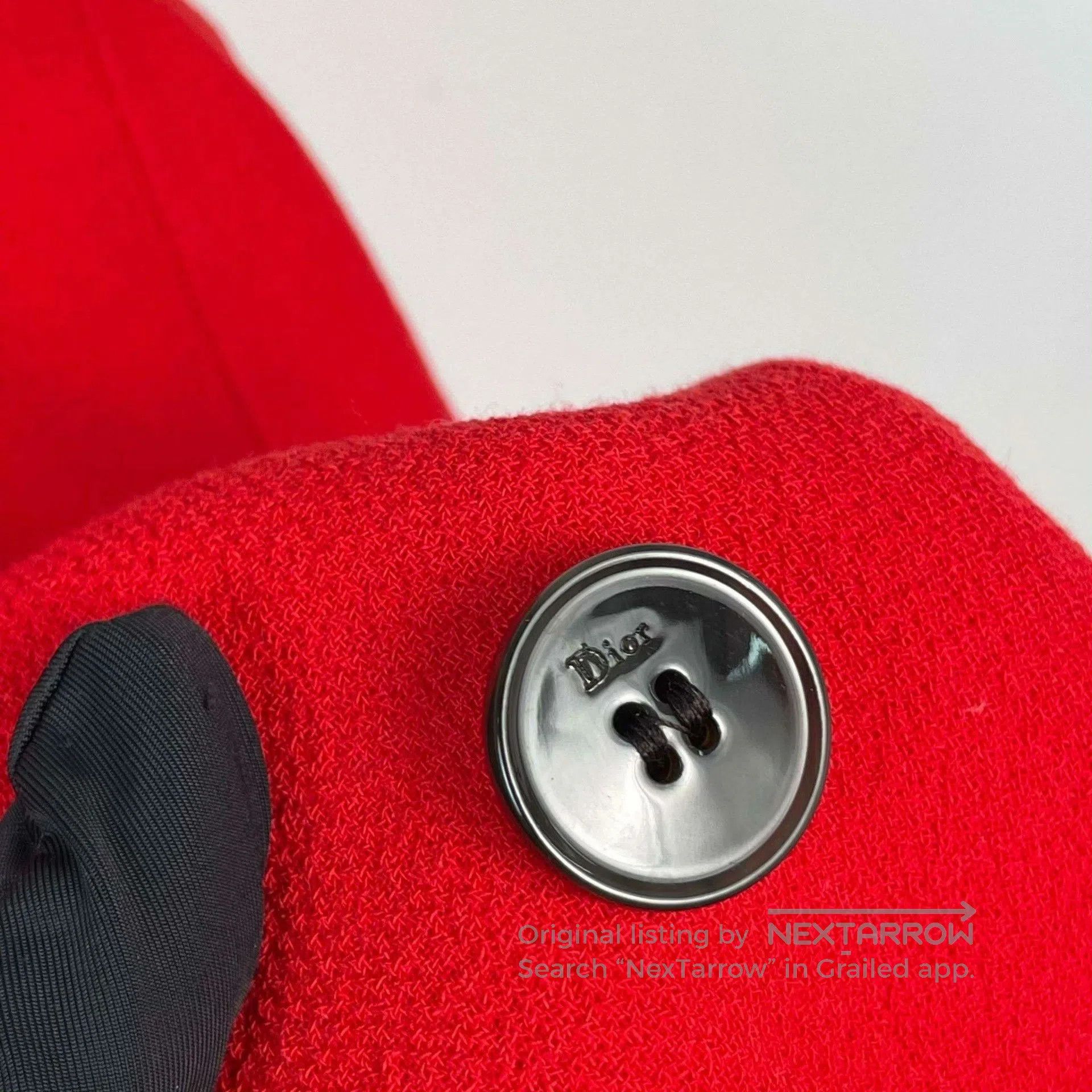 Dior Dior Red Wool Sleeveless Coat. Size S / US 4 / IT 40 - 3 Thumbnail