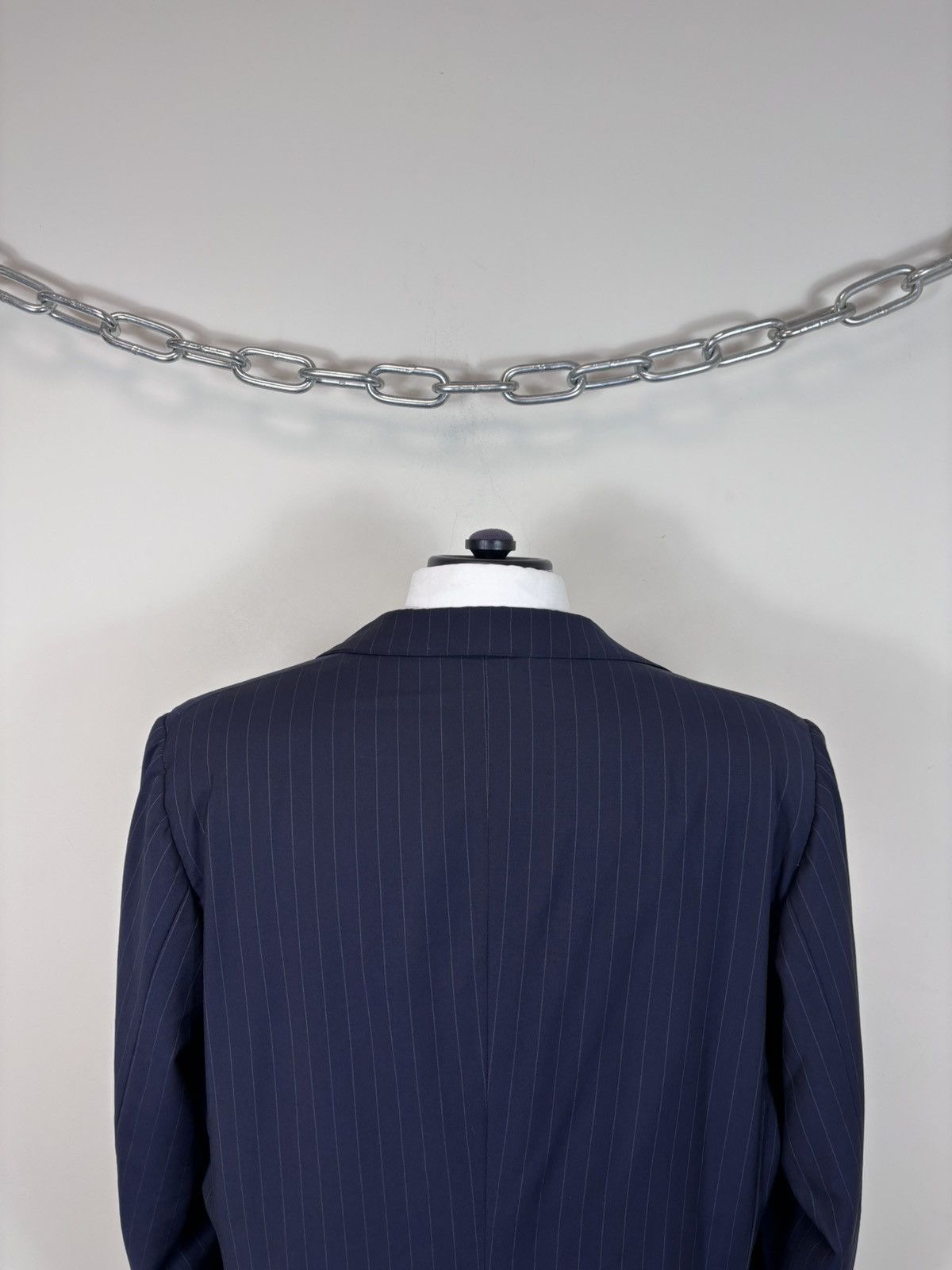 Holland & Sherry Holland & Sherry Men’s 2-Piece Navy Blue Pinstripe Wool Suit Size 52R - 13 Thumbnail