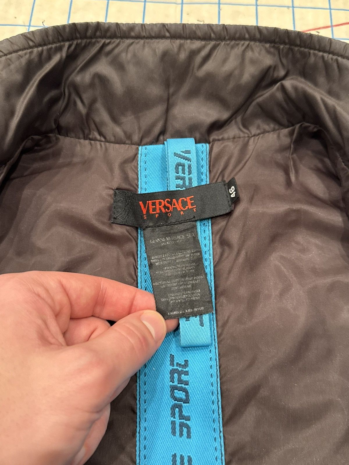 Versus Versace Vintage Versace Sport Brown Quilted Vest Fits Small Full Zip Size US S / EU 44-46 / 1 - 7 Thumbnail