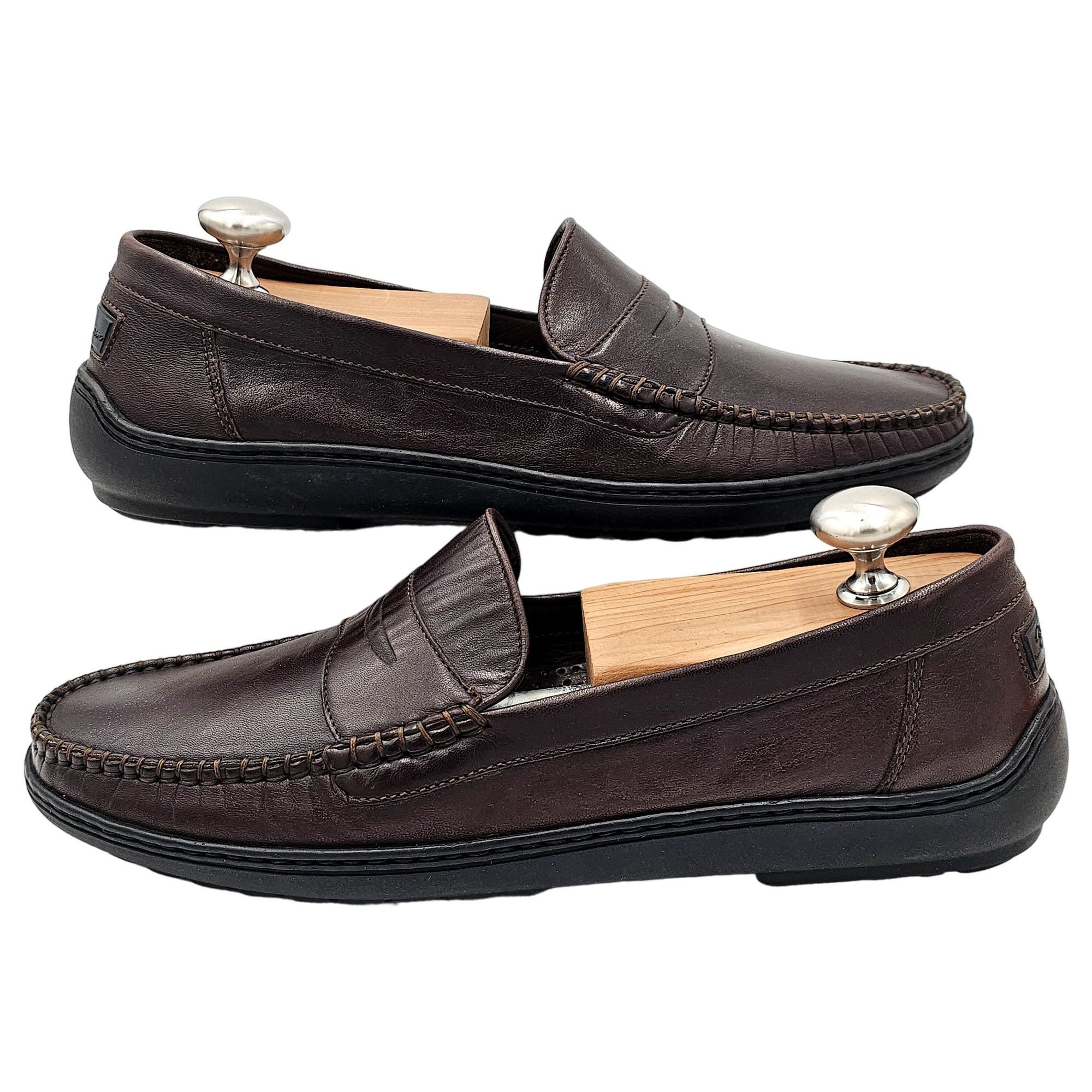 Bragano × Cole Haan Vintage Bragano Loafers Cole Haan Italy Mens 7 Brown Leather Size US 7 / EU 40 - 4 Thumbnail