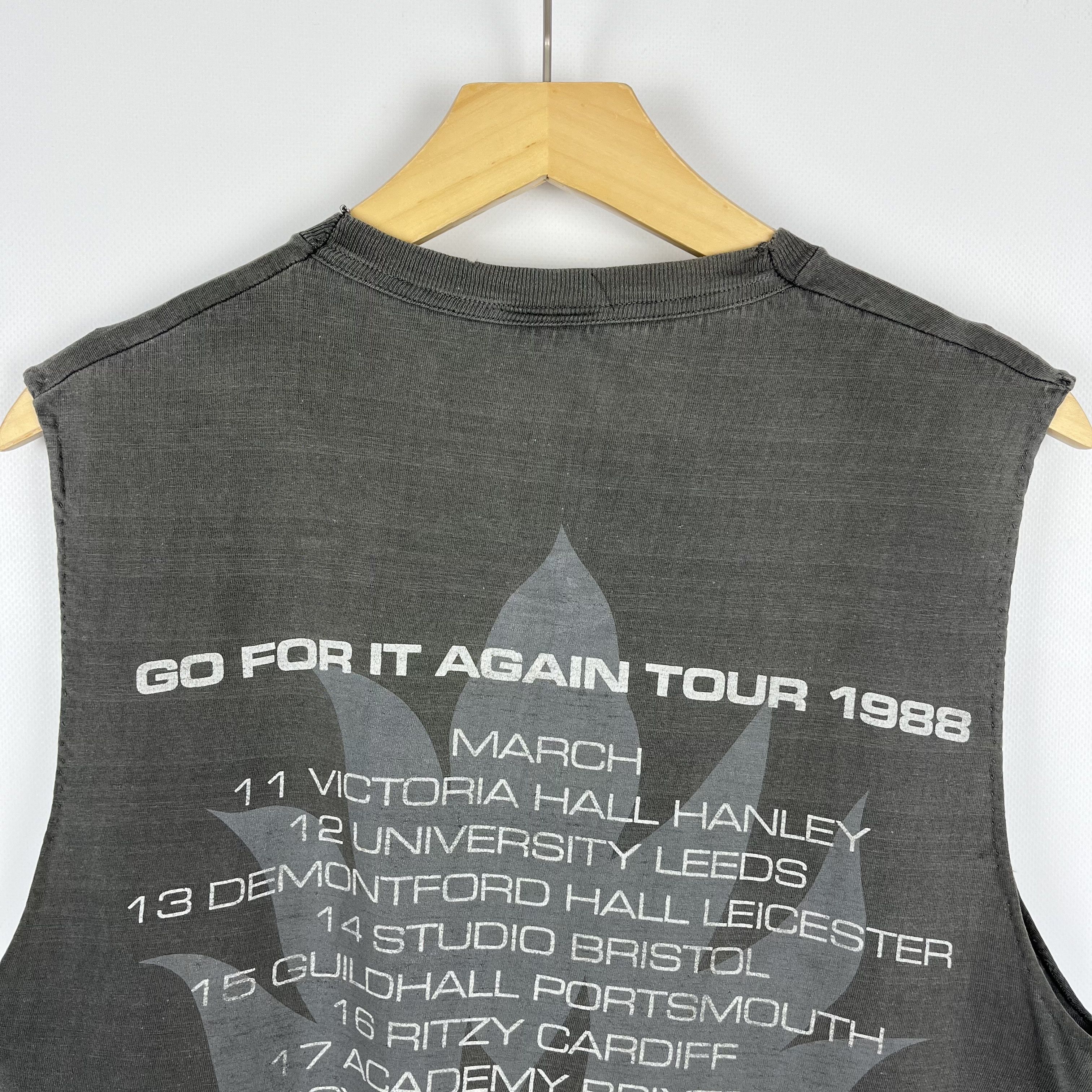Band Tees Vintage Stiff Little Finger Band Tour Cropped T Shirt 1988 Size US L / EU 52-54 / 3 - 17 Thumbnail