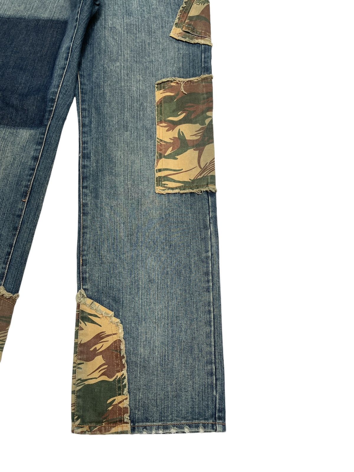 Le Grande Bleu (L.G.B.) Very Rare Vintage Brand Bruce Pee Tactical Baggy Jeans 1990s Size US 31 - 7 Thumbnail