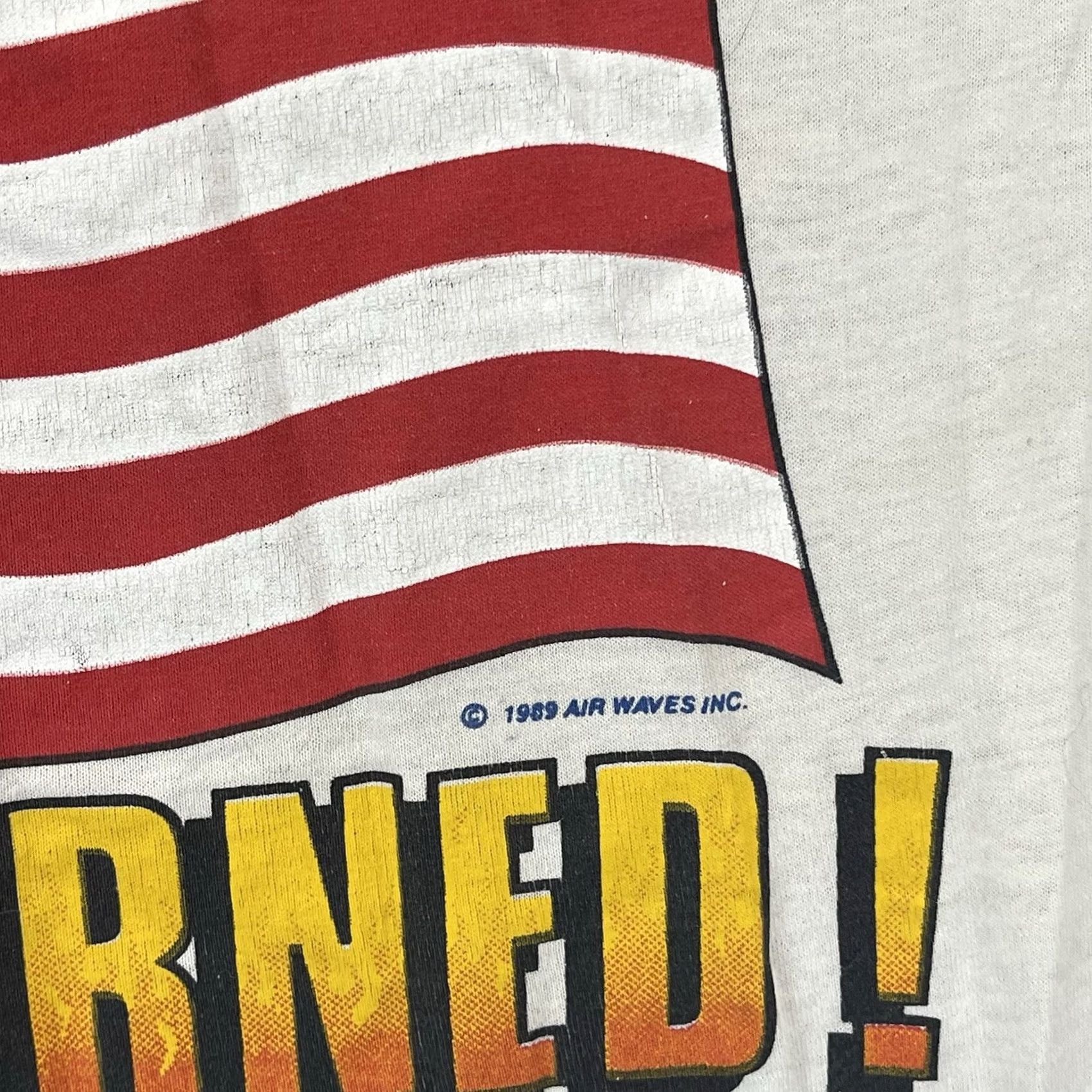 Vintage VINTAGE American Flag TShirt Adult M It Wasn’t Earned To Be Burned 80s Political Size US M / EU 48-50 / 2 - 3 Thumbnail