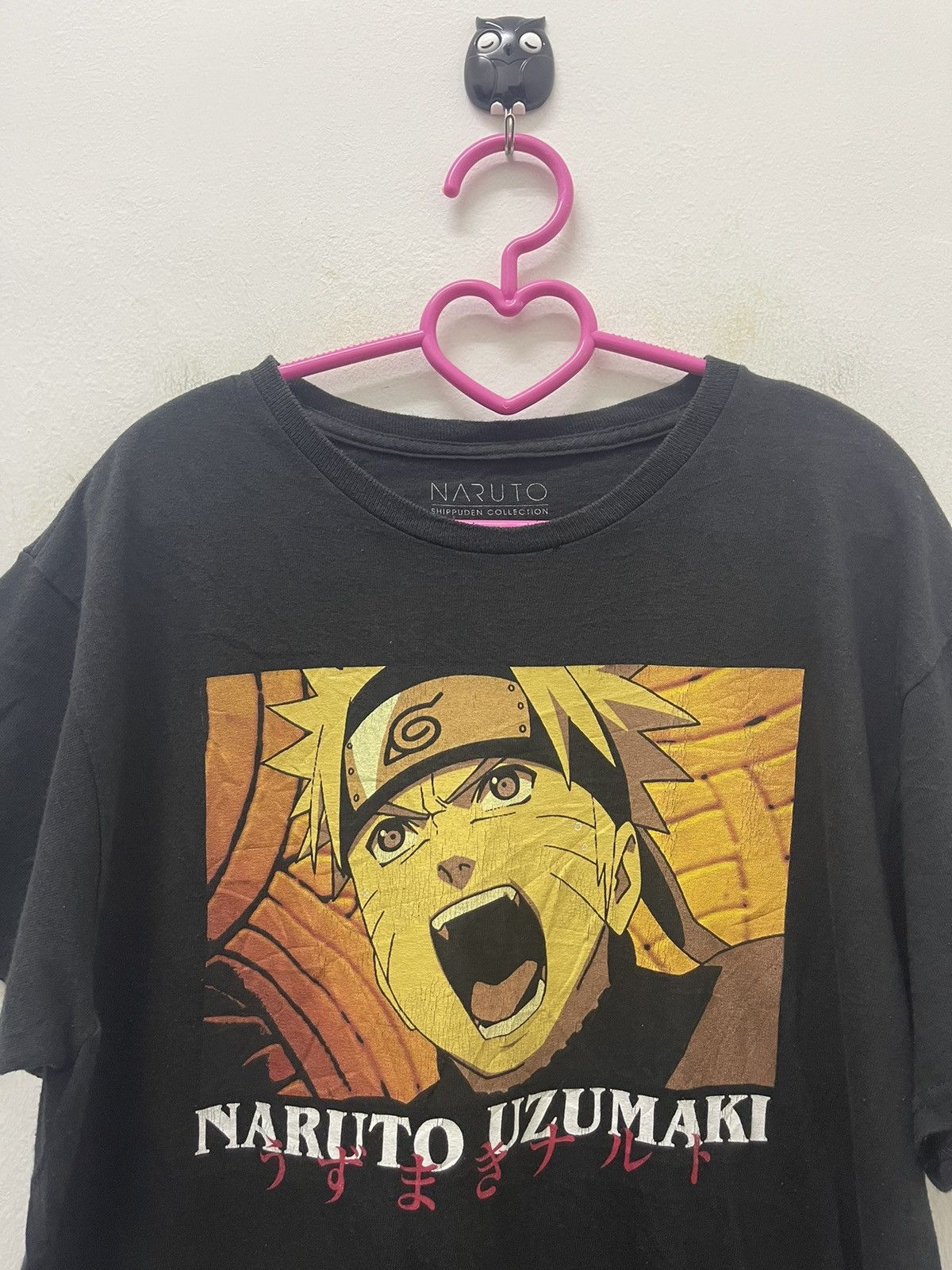Anime Rare NARUTO UZUMAKI Spell Out Graphic Tee Size US M / EU 48-50 / 2 - 2 Thumbnail