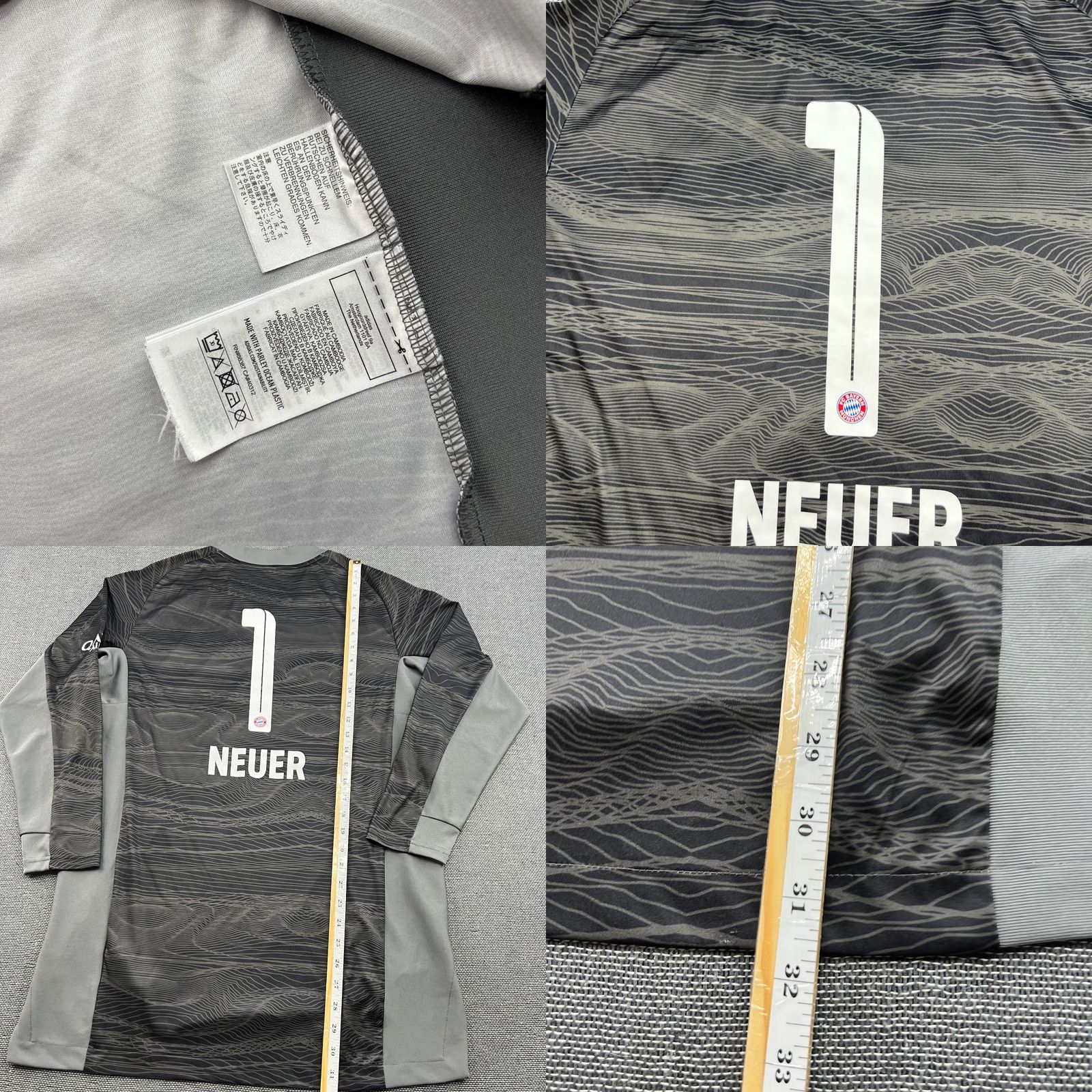 Adidas adidas Bayern Munich 2021 2022 Goalkeeper Neuer Mens Football Jersey Long Sleeve L Multicolor футбол? Size US L / EU 52-54 / 3 - 8 Thumbnail