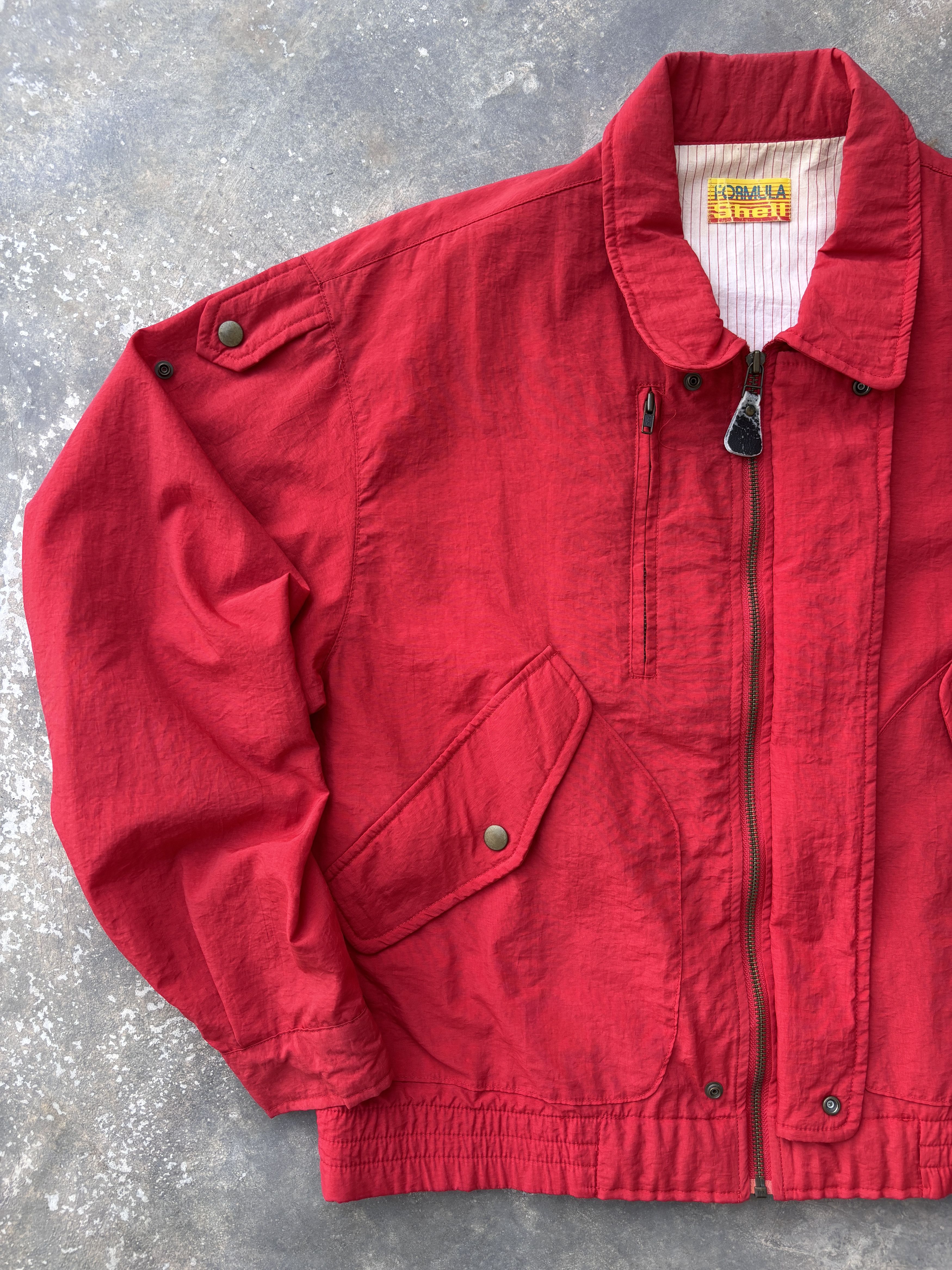 Formula 1 Formula 1 Shell Rare Vintage Red Motorsport Racing Jacket Size US M / EU 48-50 / 2 - 2 Thumbnail
