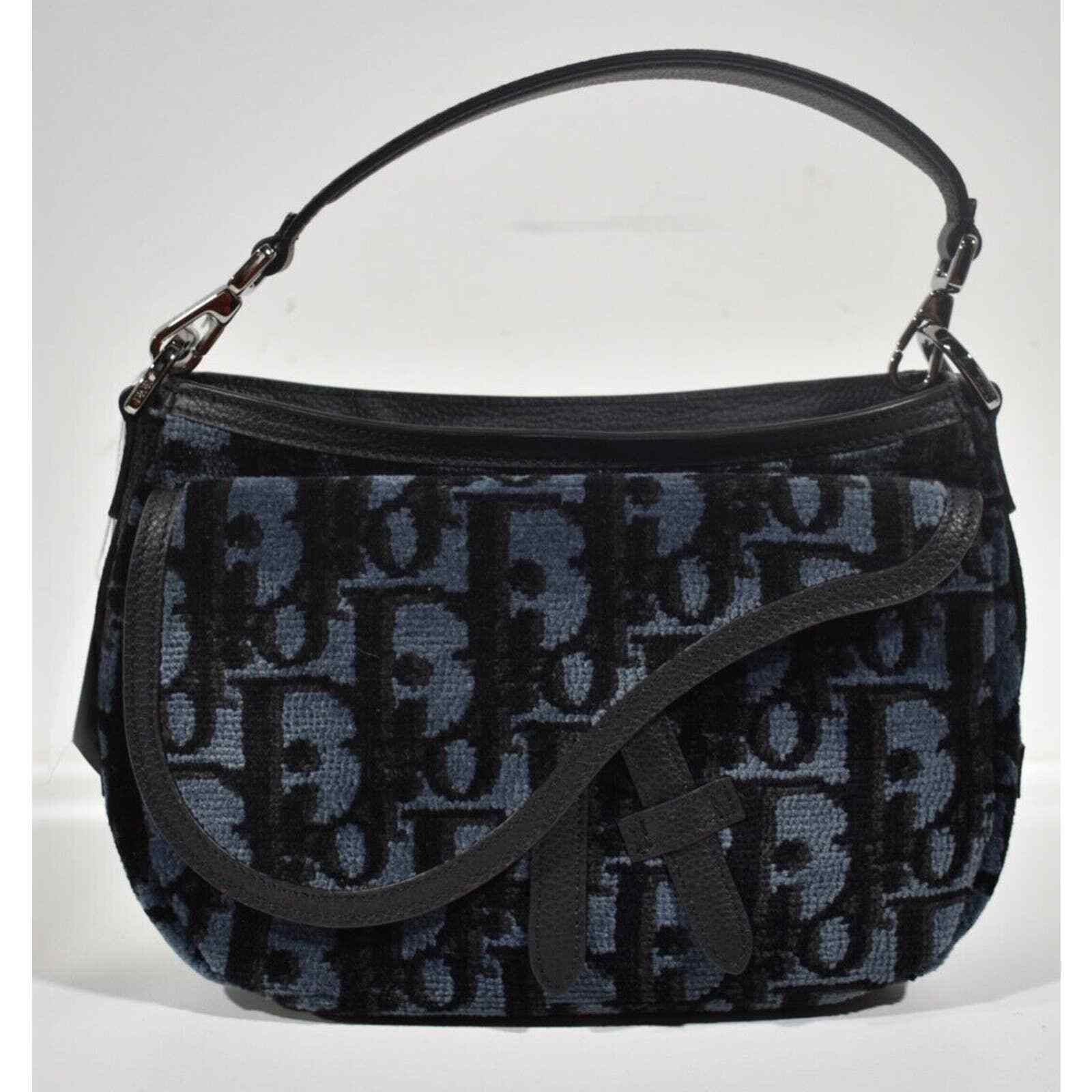 Dior Christian Dior Mini Saddle Soft Black Crossbody Handle Bag Size ONE SIZE - 2 Thumbnail