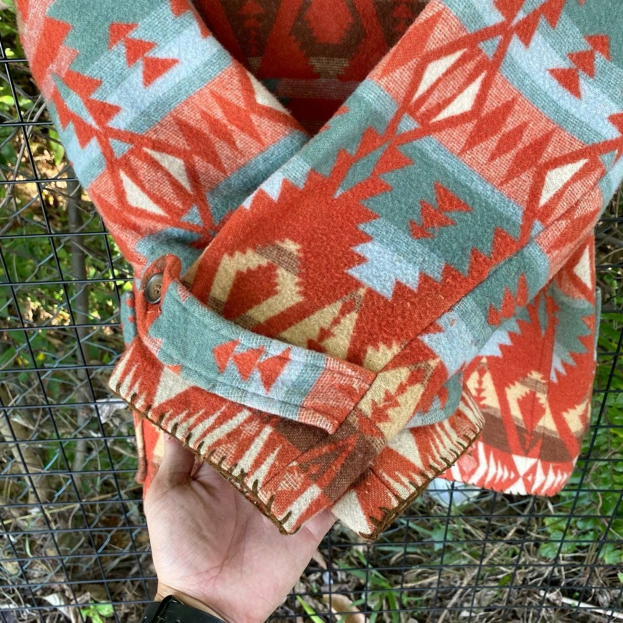 Aztech Mountain × Vintage Vintage East Boy Aztec Navajo Duffle Coat Size US M / EU 48-50 / 2 - 9 Thumbnail