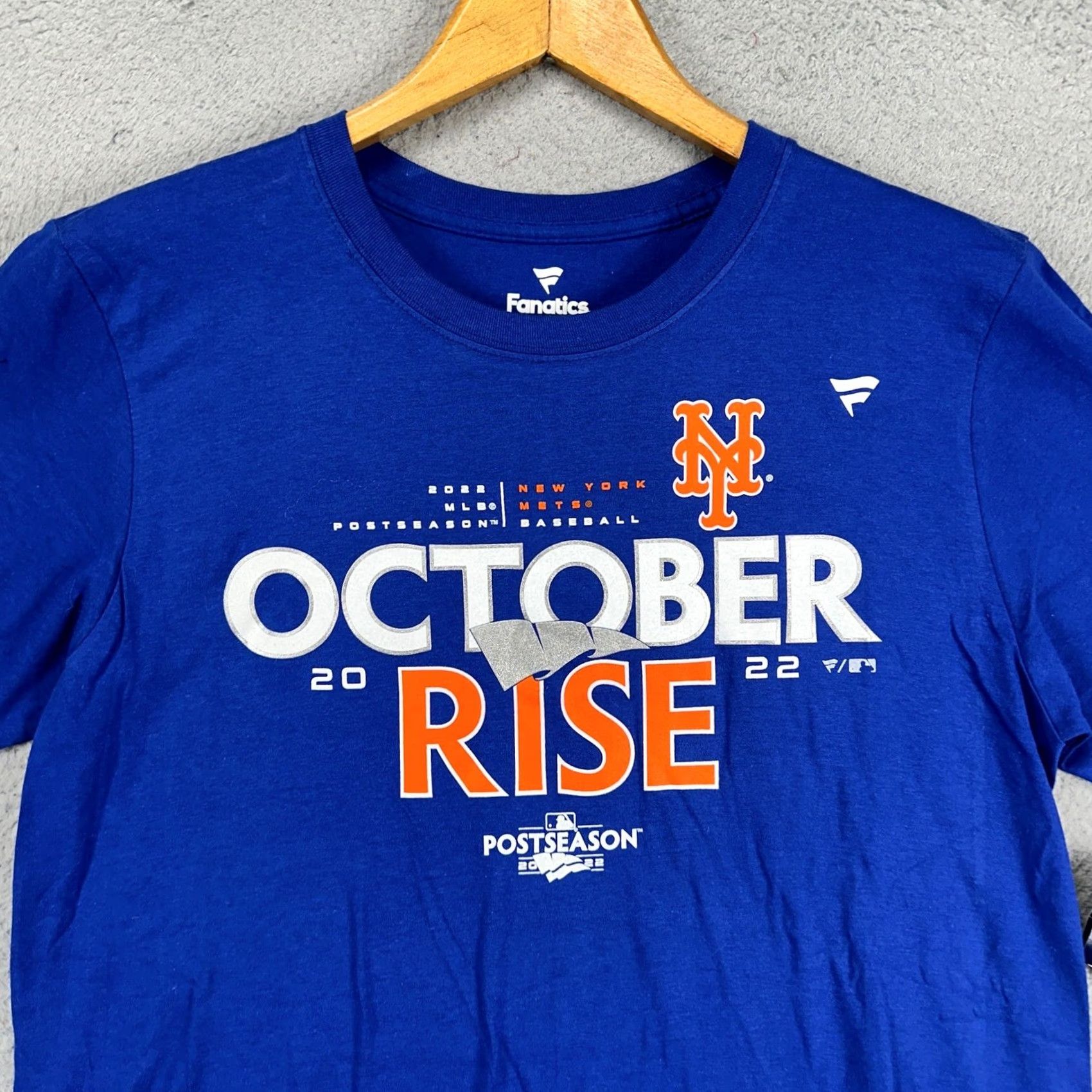 Vintage VINTAGE New York Mets October Rise T-Shirt Men Medium Blue Short Sleeve Tee Fanatics NEW Size US M / EU 48-50 / 2 - 2 Thumbnail