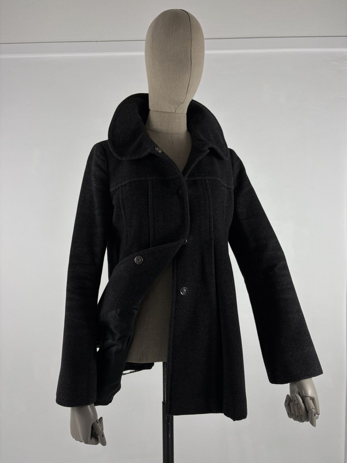 Max Mara Rare Max&Co Classics Wool Rabbit Silk Italy Oversize Beaver Winter Coat Jacket Trench Size M / US 6-8 / IT 42-44 - 10 Thumbnail