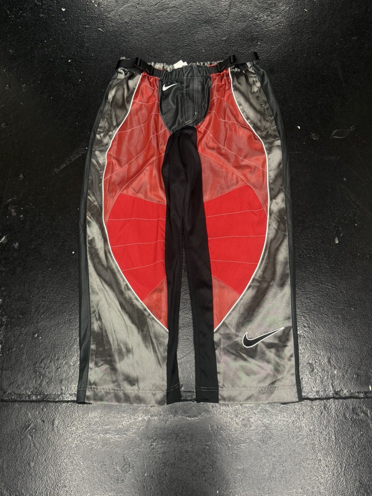 Cactus Plant Flea Market × Nike CPFM X NIKE Red Mesh Track Pants Size US 38 / EU 54 - 1 Thumbnail
