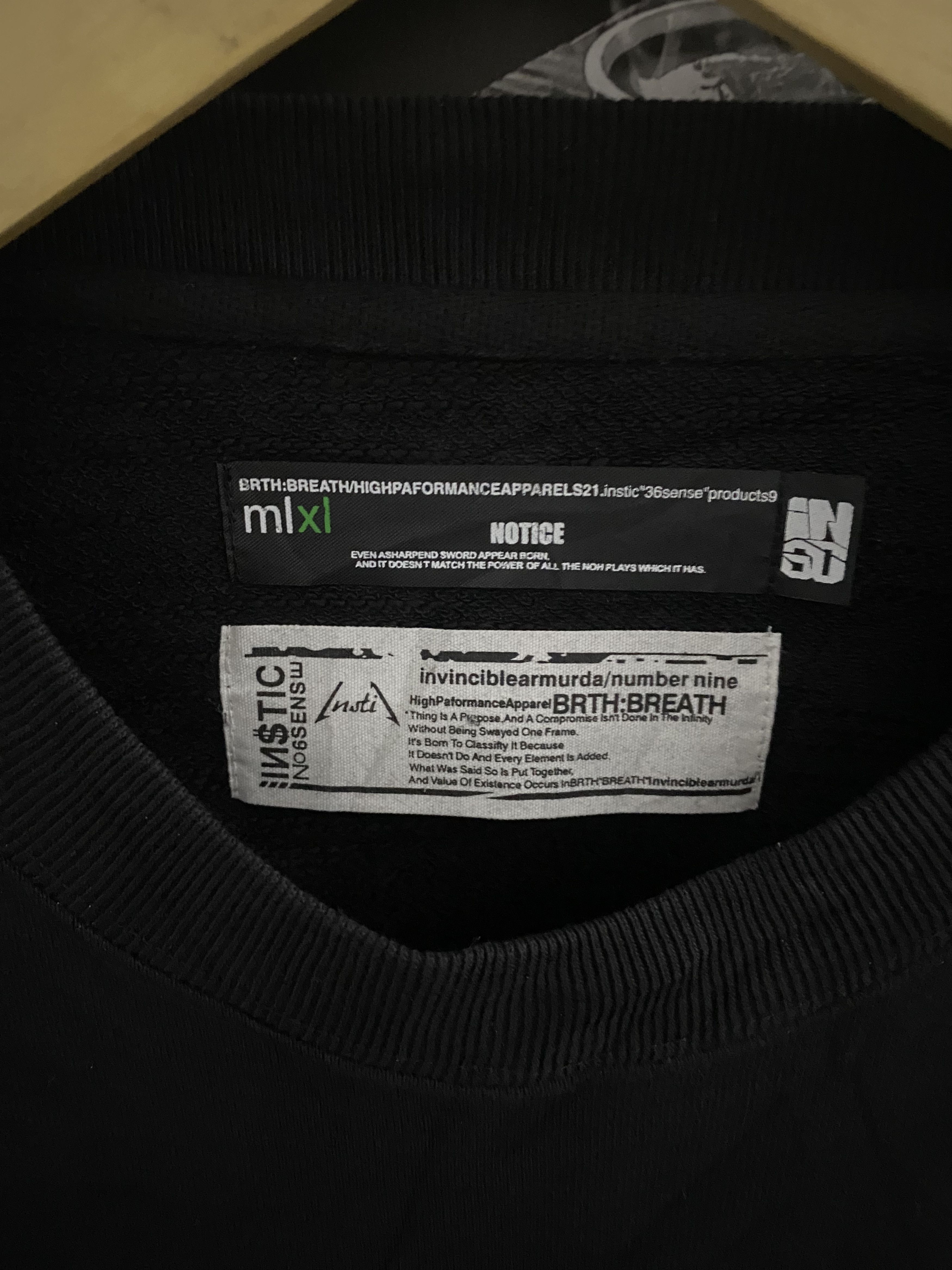 Number (N)ine VINTAGE NUMBER (N)INE x BREATH SWEATSHIRT Size US M / EU 48-50 / 2 - 4 Thumbnail