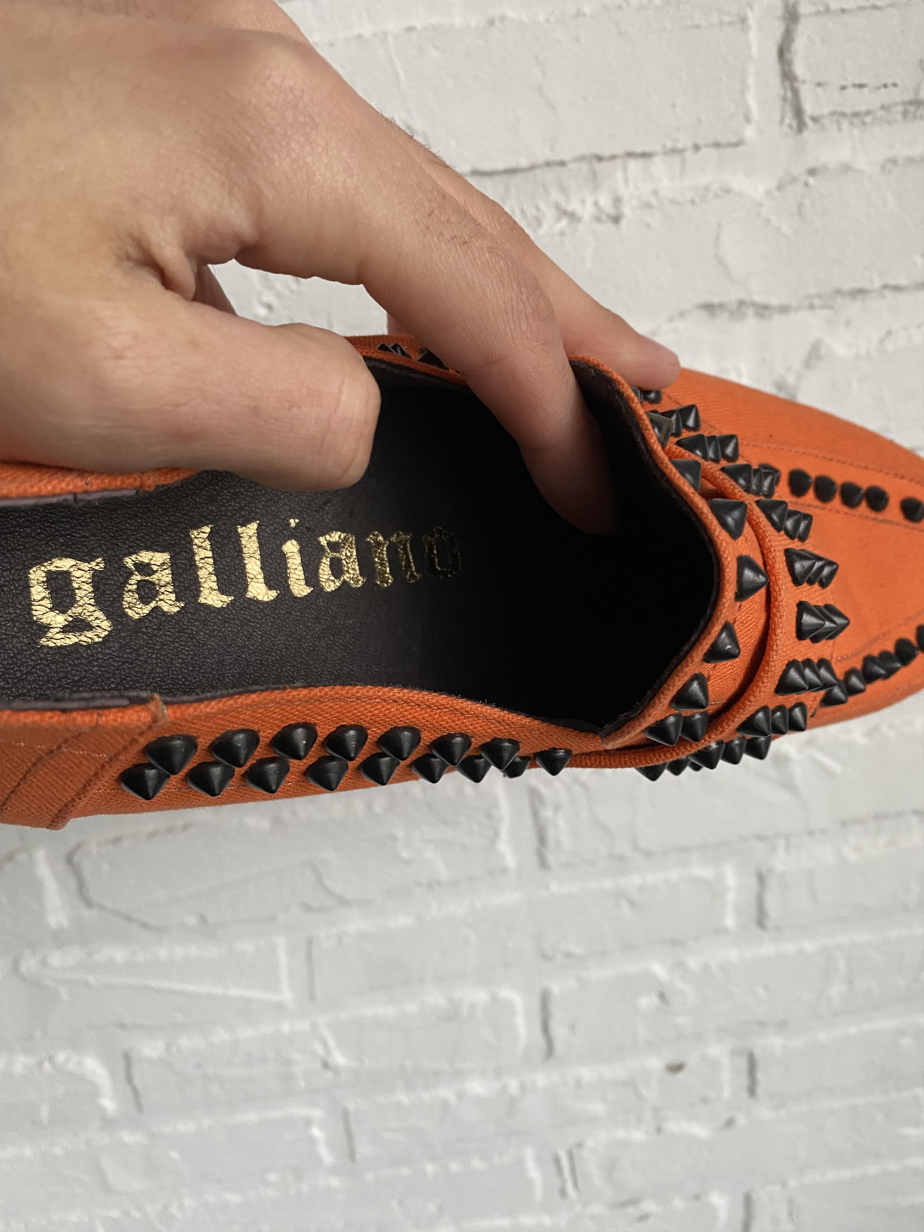 John Galliano John Galliano spikes orange slippers moccasins Size US 8.5 / EU 41-42 - 9 Thumbnail