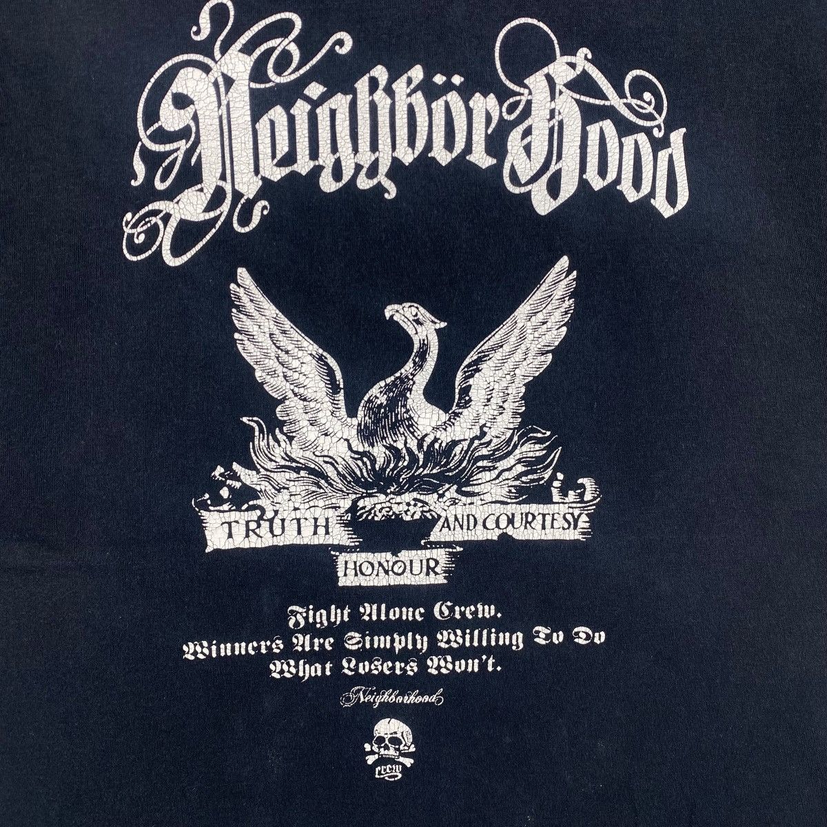 Neighborhood Vintage 00s NEIGHBORHOOD Ace Of Spades Graphic Faded Tee Size US M / EU 48-50 / 2 - 2 Thumbnail