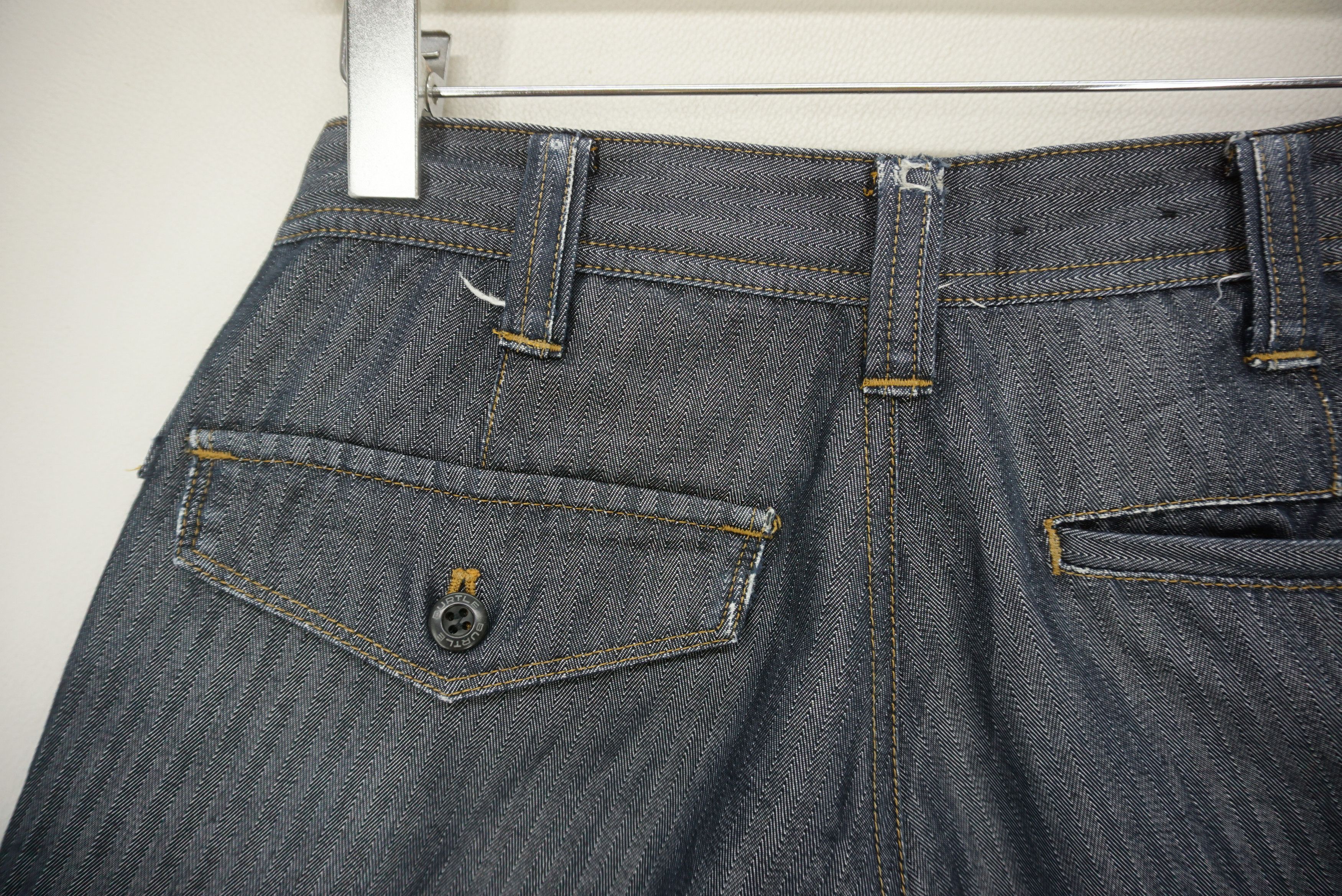 Japanese Brand Burtle Pants Size W29xL30.5 Distressed Fatigue Hickory Cargo Size US 29 - 14 Thumbnail
