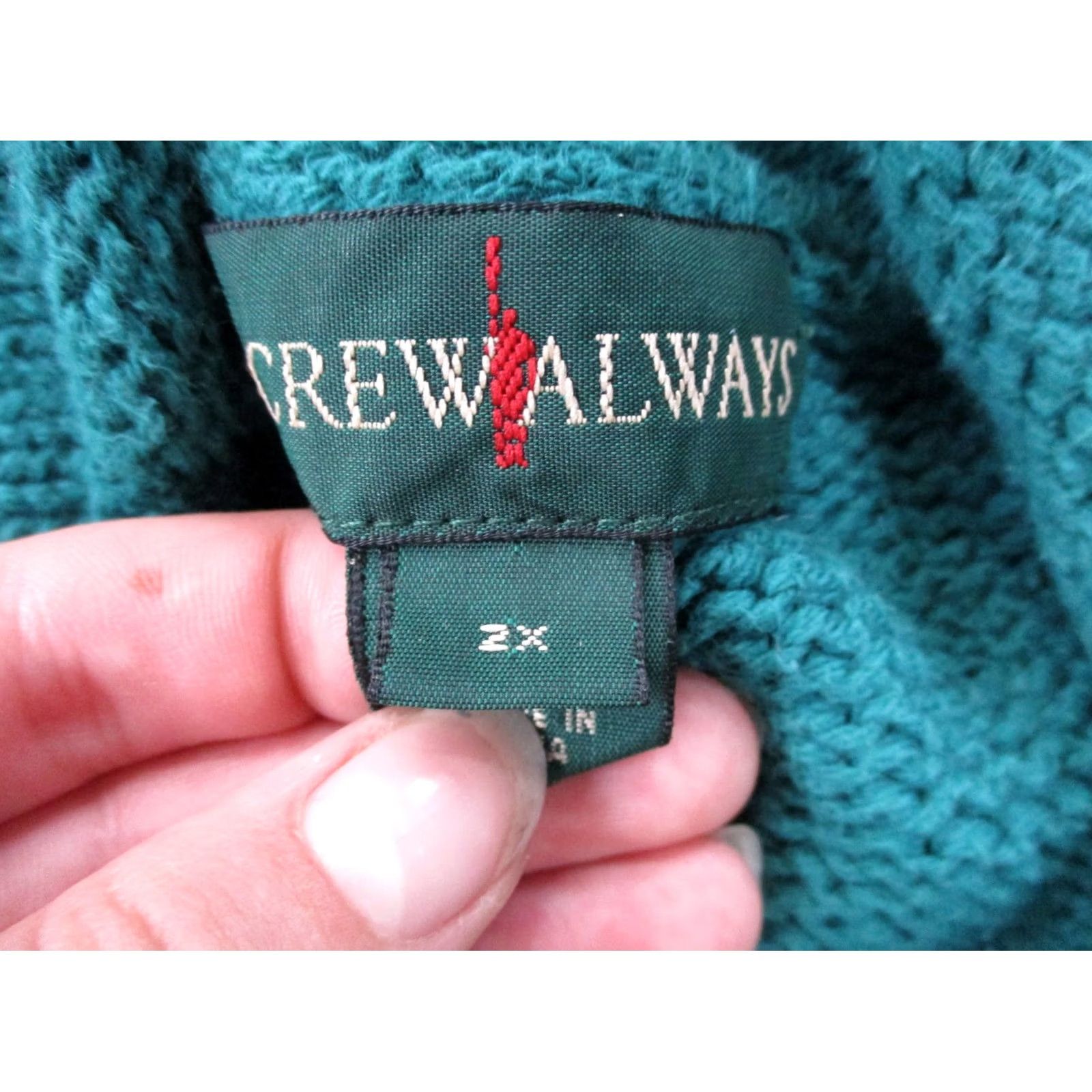J.Crew Vintage J.Crew Sweater Women 2X Oarsman Roll Neck Heavy Chunky Knit Fisherman Size XXL / US 16-18 / IT 52-54 - 7 Thumbnail