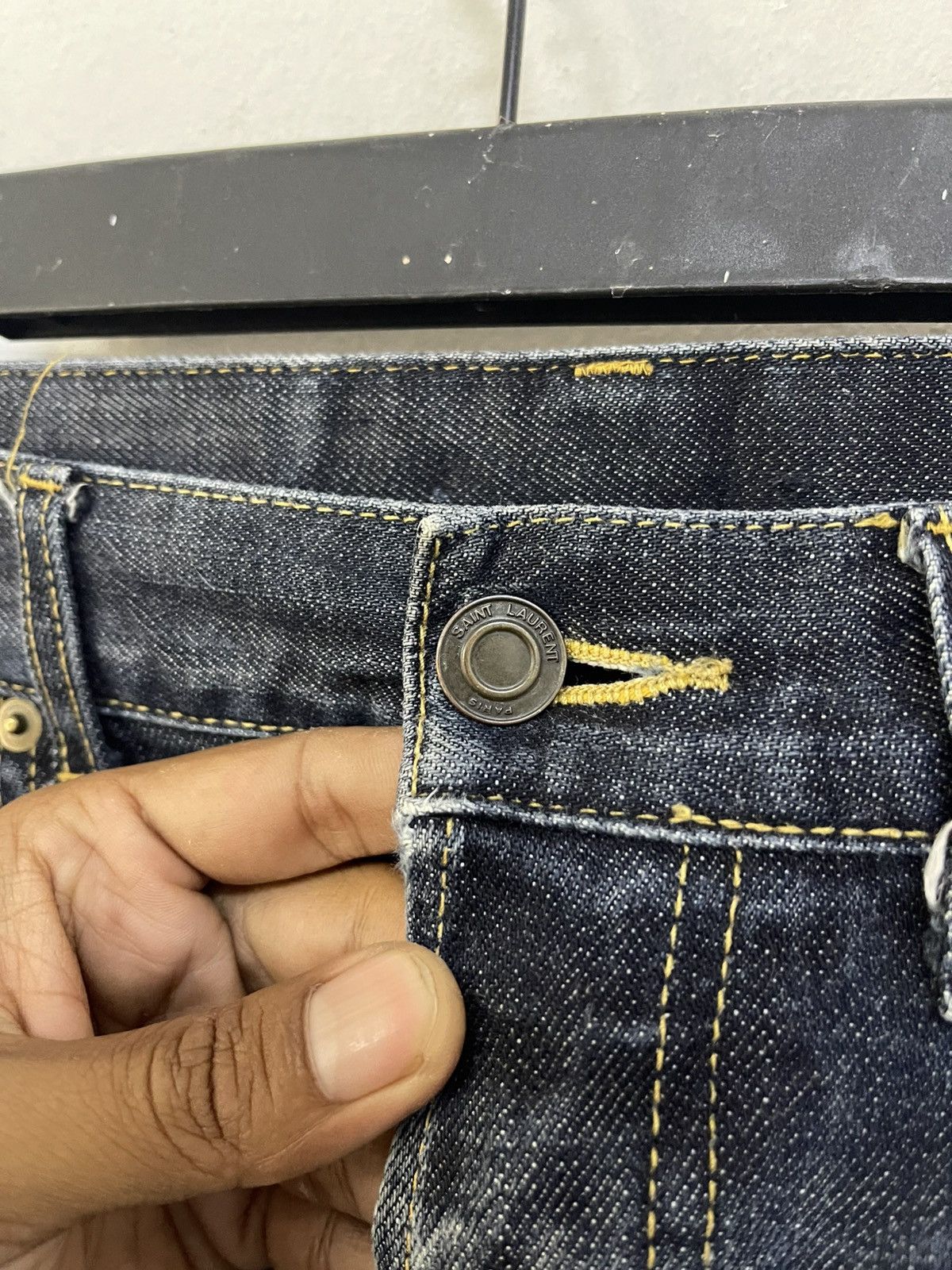 Saint Laurent Paris Saint Laurent D03 M/ST-LW indigo jeans Size US 30 / EU 46 - 3 Thumbnail