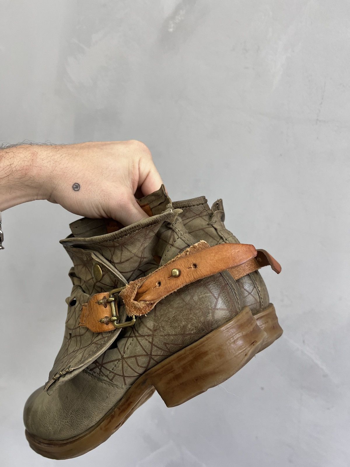 A.S.98 Vintage ankle belted A.S. 98 leather boots Size US 7.5 / EU 40-41 - 7 Thumbnail