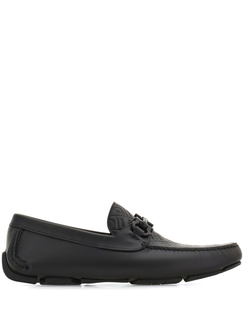 Salvatore Ferragamo EMBOSSED GANCINI MONOGRAM DRIVING LOAFERS Size US 6.5 / EU 39-40 - 1 Thumbnail