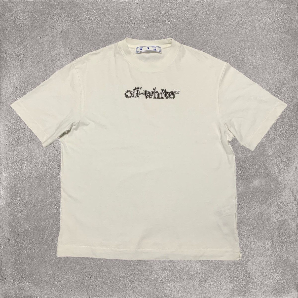 Off-White Off White Small Graphic White Tee Virgil Abloh Boxy Fit Size US S / EU 44-46 / 1 - 1 Thumbnail
