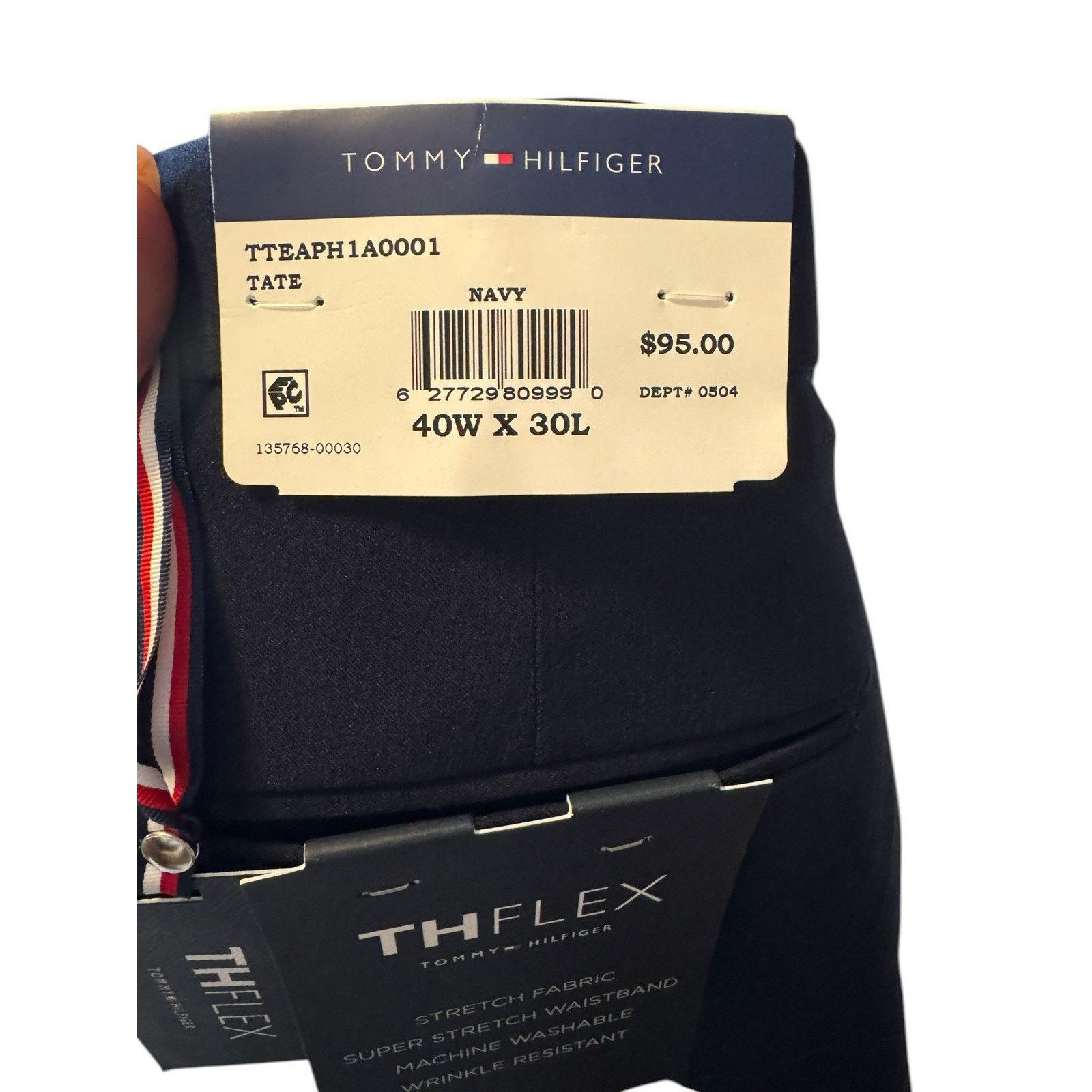 Tommy Hilfiger Tommy Hilfiger NEW Pants Straight Leg The Flex Stretch Blue Size US 40 / EU 56 - 7 Thumbnail