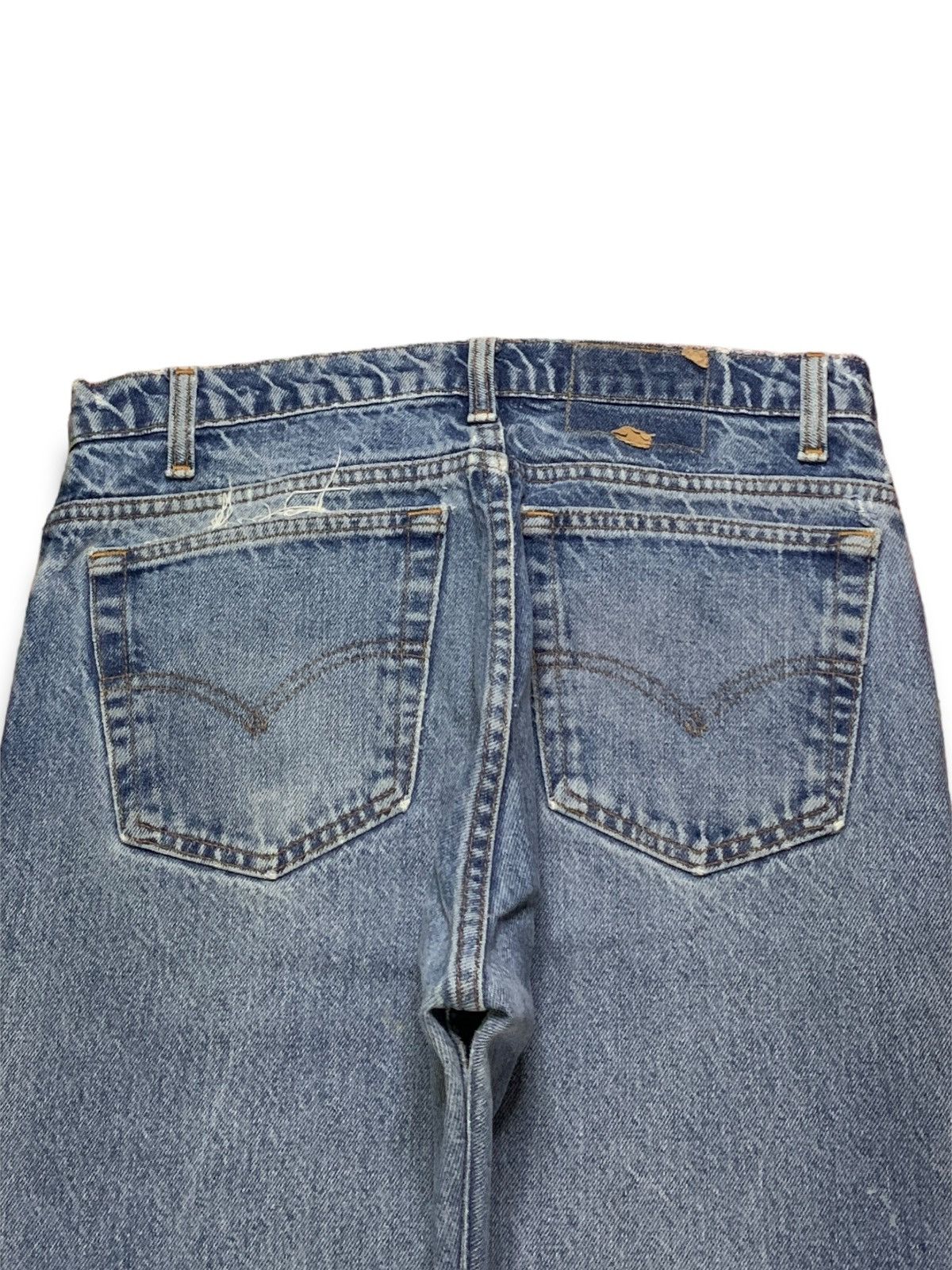 Levi's × Levi's Vintage Clothing Vintage 90s Levis 505 Blue Wash Distressed Ripped Jeans Size US 33 - 8 Thumbnail