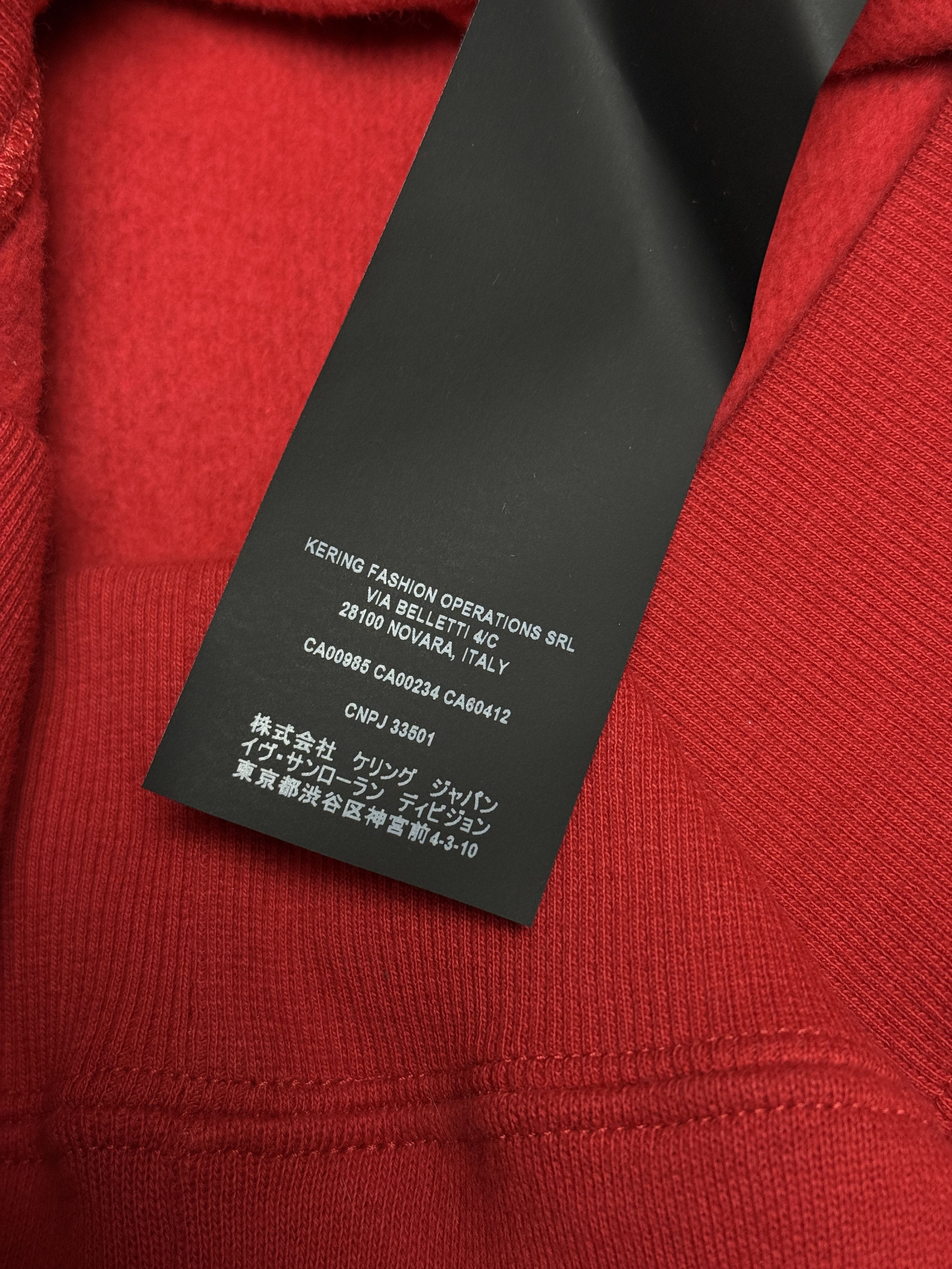 Saint Laurent Paris Saint Laurent Paris red logo hoodie Size L / US 10 / IT 46 - 10 Thumbnail