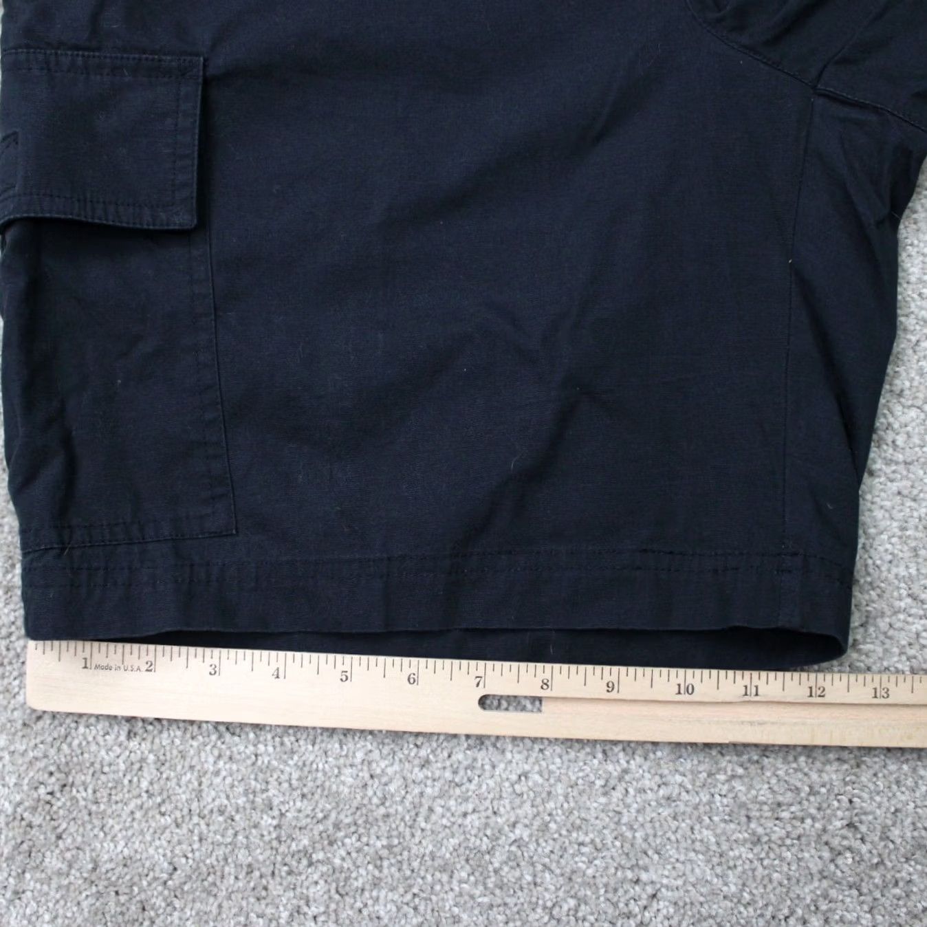 Haggar Haggar Navy Blue Chino Shorts 34 Men NWT 9" Inseam Flat Front Pockets Regular Fit Casual Microfiber Cotton Polyester Size US 34 / EU 50 - 5 Thumbnail