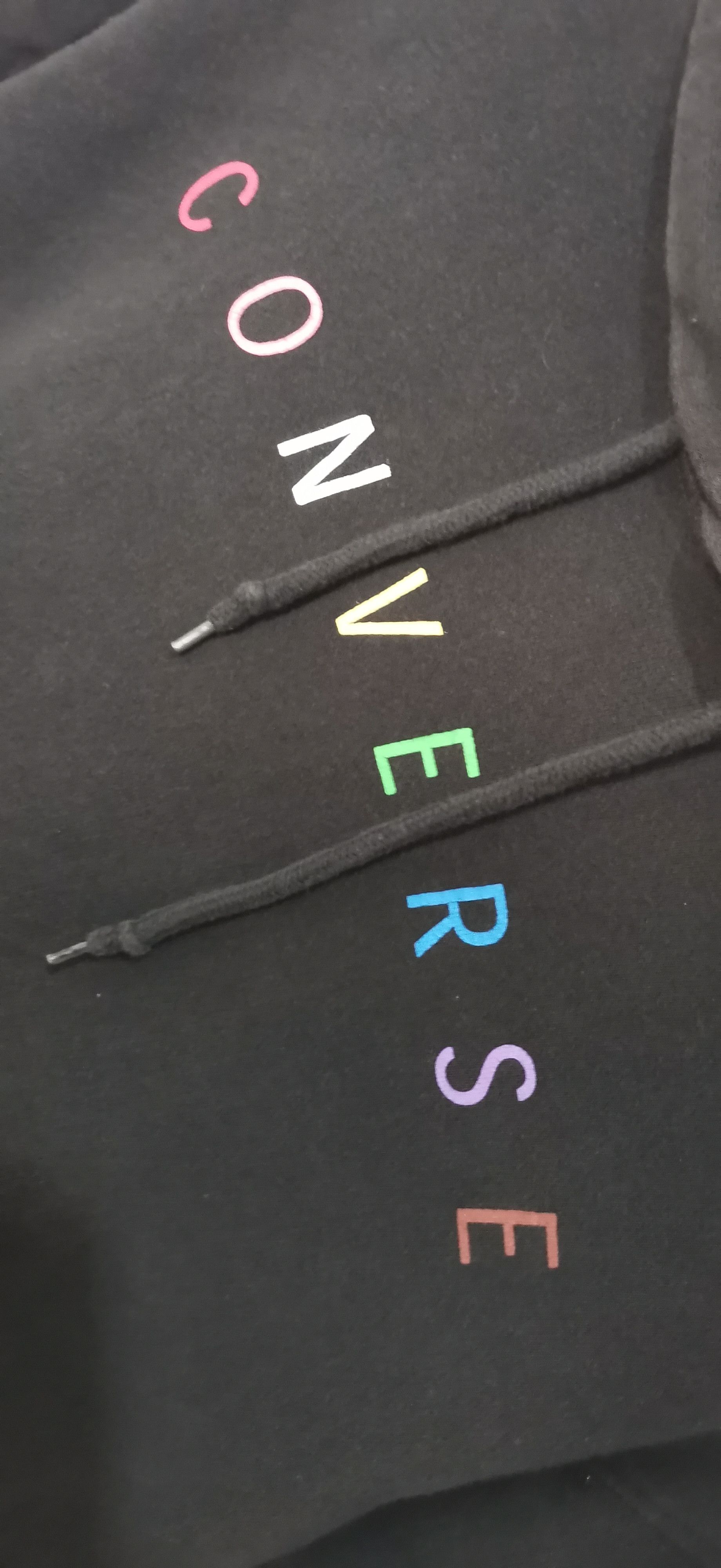 Converse Converse multi colour Logo black hoodie - L Size US L / EU 52-54 / 3 - 3 Thumbnail