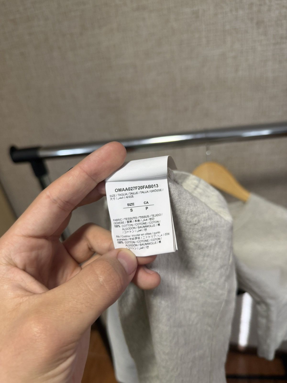Off-White Off White Agreement S/S Slim Gray T-Shirt Size US S / EU 44-46 / 1 - 6 Thumbnail